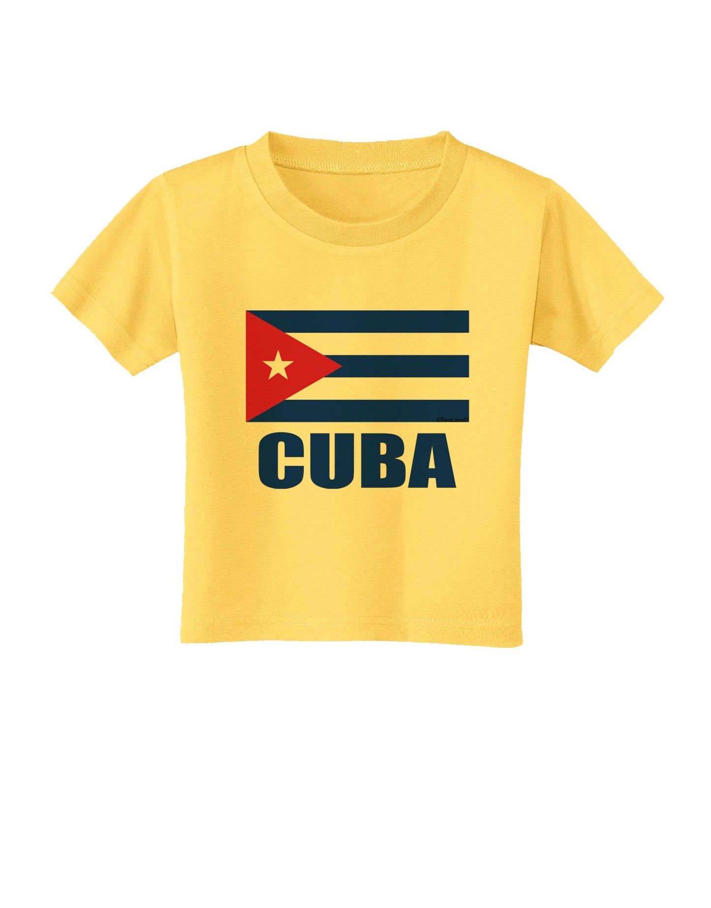 Cuba Flag Cuban Pride Toddler T-Shirt by TooLoud-Toddler T-Shirt-TooLoud-Yellow-2T-Davson Sales