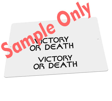 Display Your Message with Our 8"x12" or 12"x18" Aluminum Sign - Customized-Aluminum Sign-Davson Sales-8"x12"-Horizontal-Davson Sales