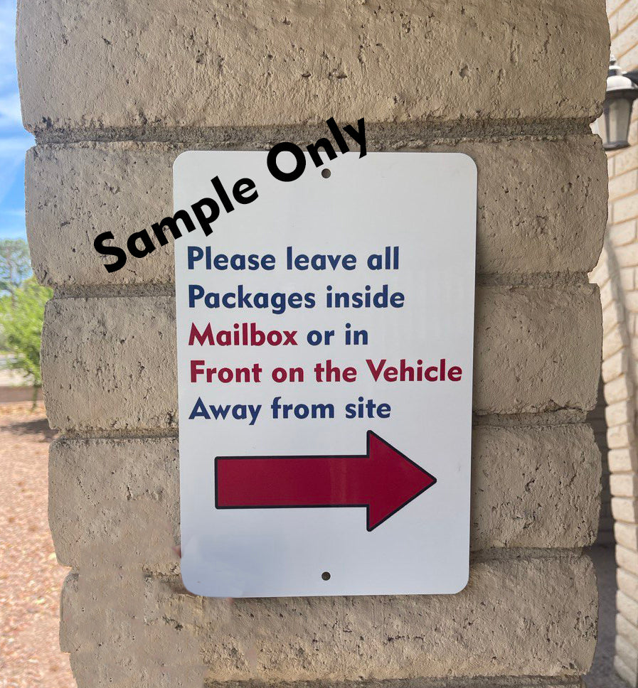 Display Your Message with Our 8"x12" or 12"x18" Aluminum Sign - Customized-Aluminum Sign-Davson Sales-8"x12"-Vertical-Davson Sales