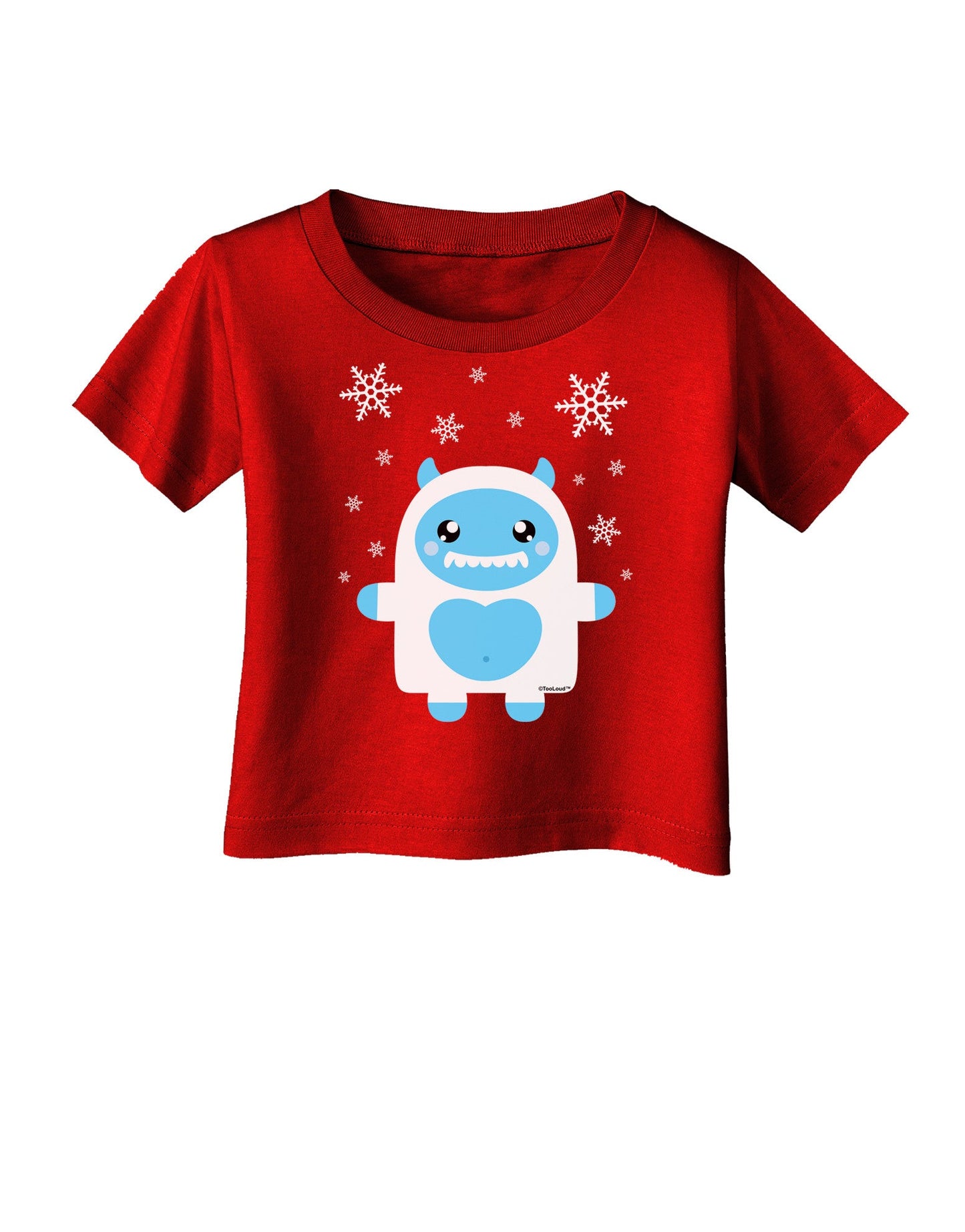 Cute Abominable Snowman Boy Yeti - Christmas Infant T-Shirt Dark-Infant T-Shirt-TooLoud-Clover-Green-06-Months-Davson Sales
