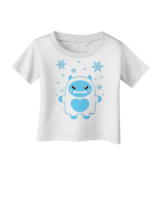 Cute Abominable Snowman Boy Yeti - Christmas Infant T-Shirt-Infant T-Shirt-TooLoud-White-06-Months-Davson Sales