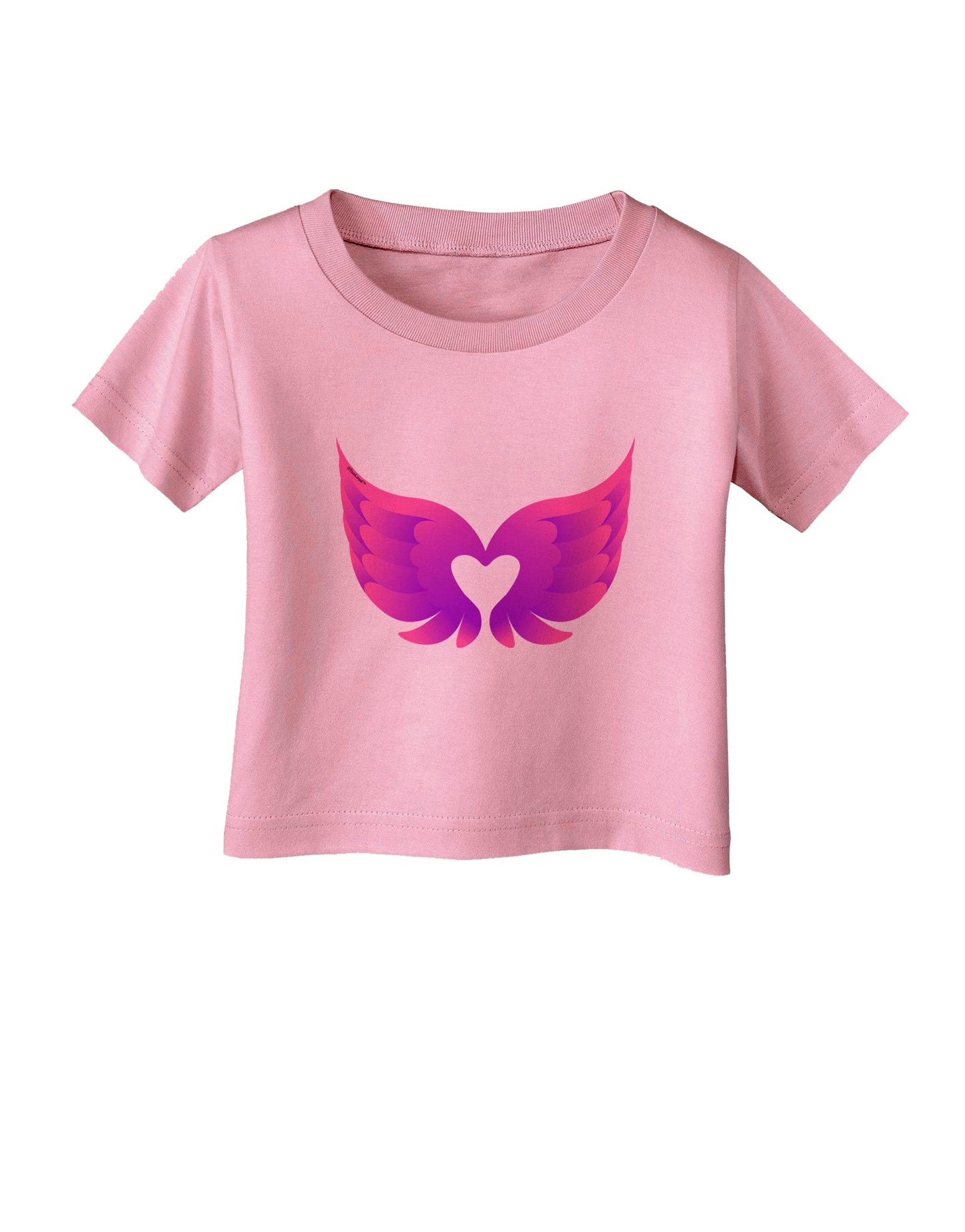 Cute Angel Wings Pair Heart Infant T-Shirt-Infant T-Shirt-TooLoud-Candy-Pink-06-Months-Davson Sales
