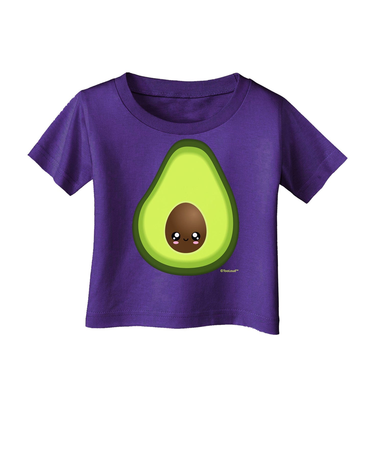 Cute Avocado Design Infant T-Shirt Dark-Infant T-Shirt-TooLoud-Purple-06-Months-Davson Sales