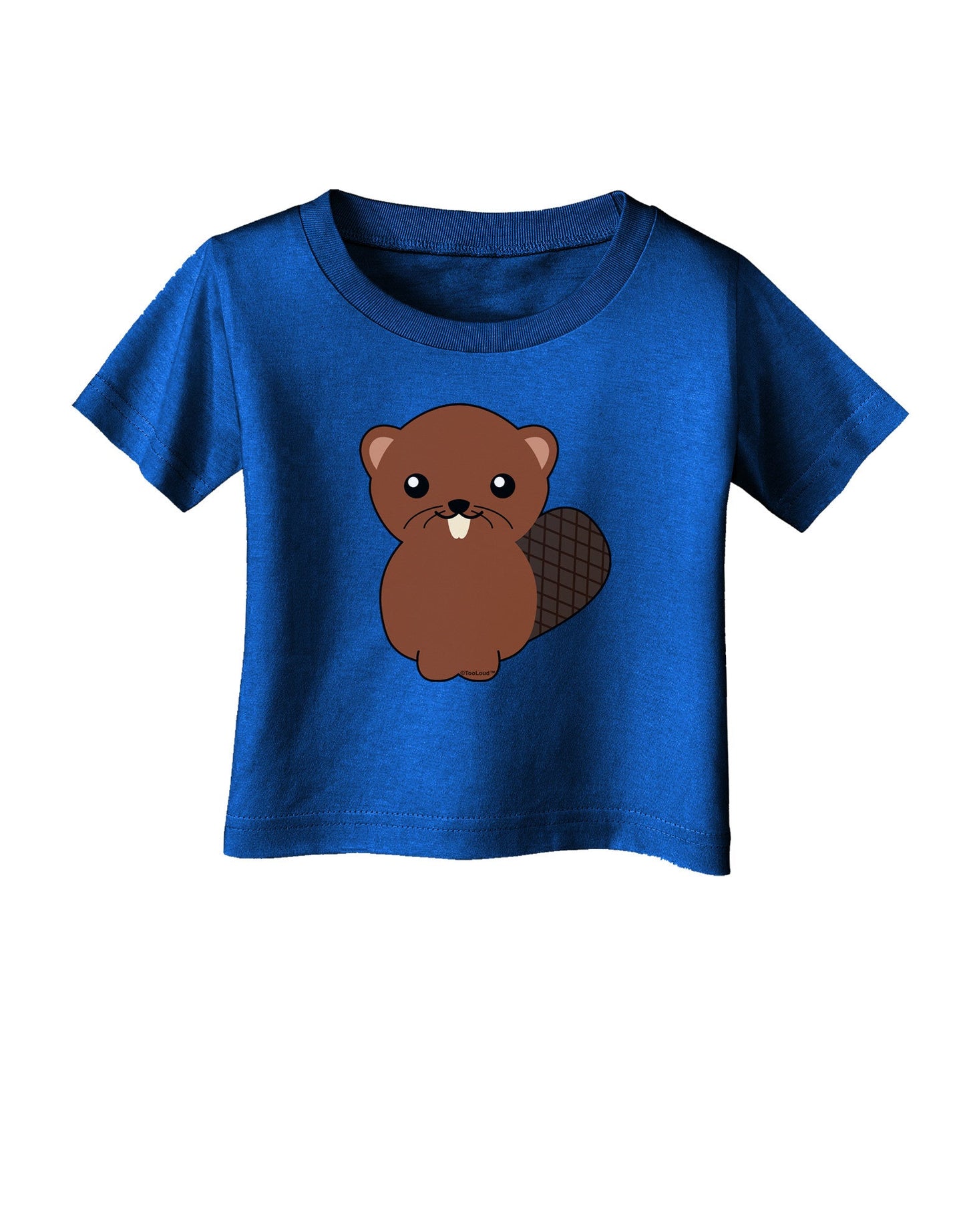 Cute Beaver Infant T-Shirt Dark-Infant T-Shirt-TooLoud-Royal-Blue-06-Months-Davson Sales