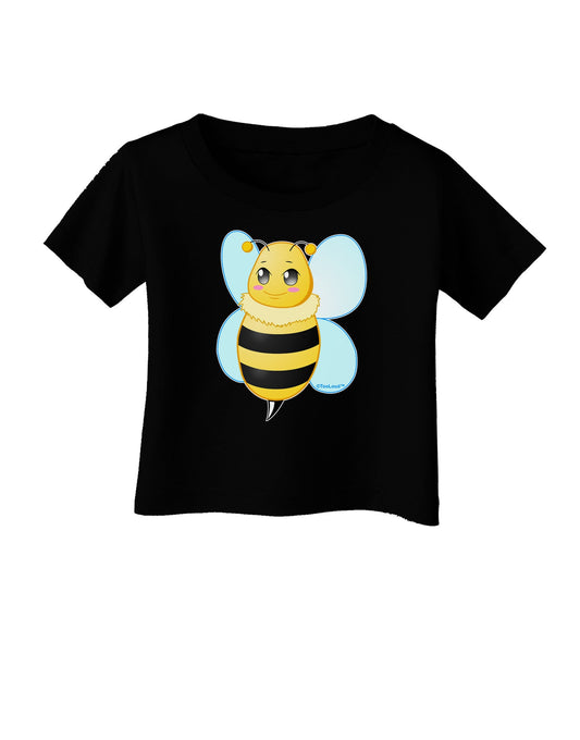 Cute Bee Infant T-Shirt Dark-Infant T-Shirt-TooLoud-Black-06-Months-Davson Sales