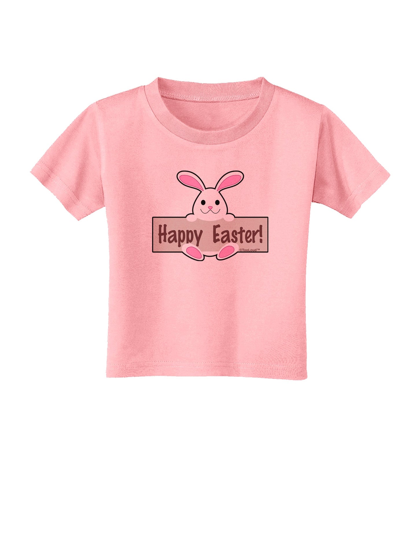 Cute Bunny - Happy Easter Toddler T-Shirt by TooLoud-Toddler T-Shirt-TooLoud-Candy-Pink-2T-Davson Sales