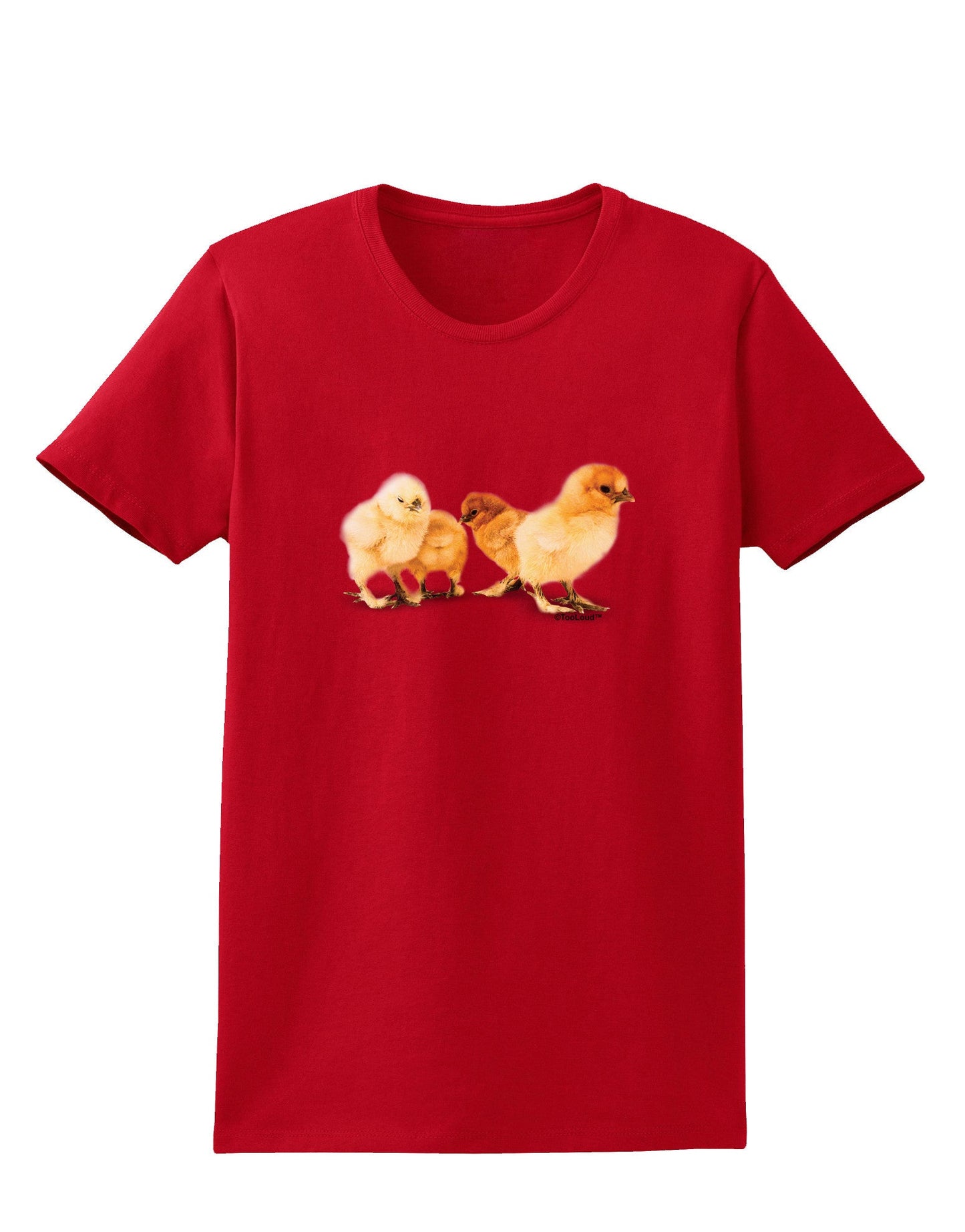 Cute Chicks Womens Dark T-Shirt-TooLoud-Red-X-Small-Davson Sales