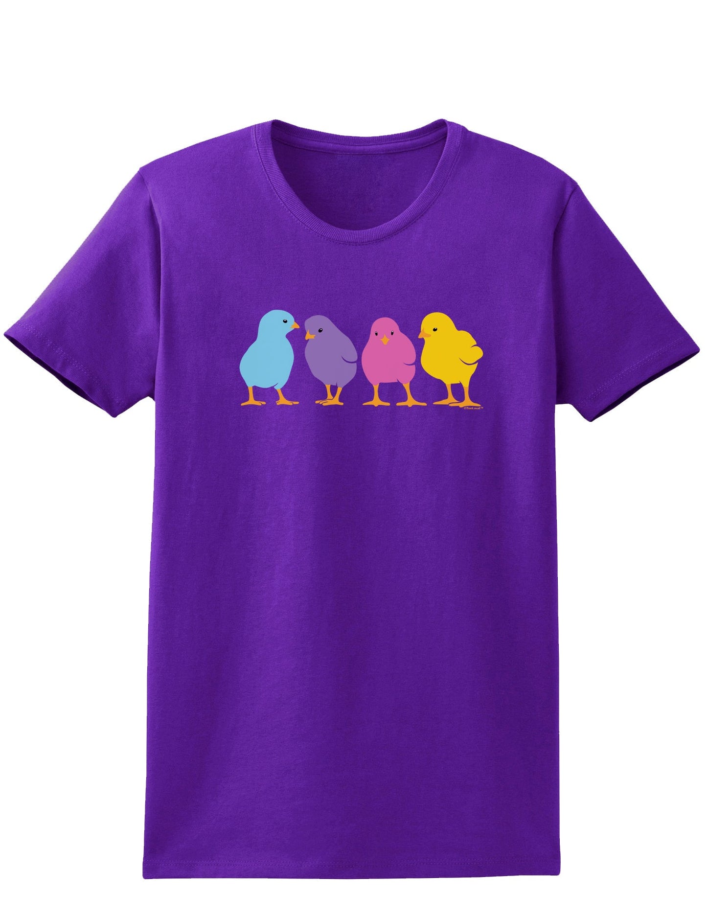 Cute Chicks Womens Dark T-Shirt-TooLoud-Purple-X-Small-Davson Sales