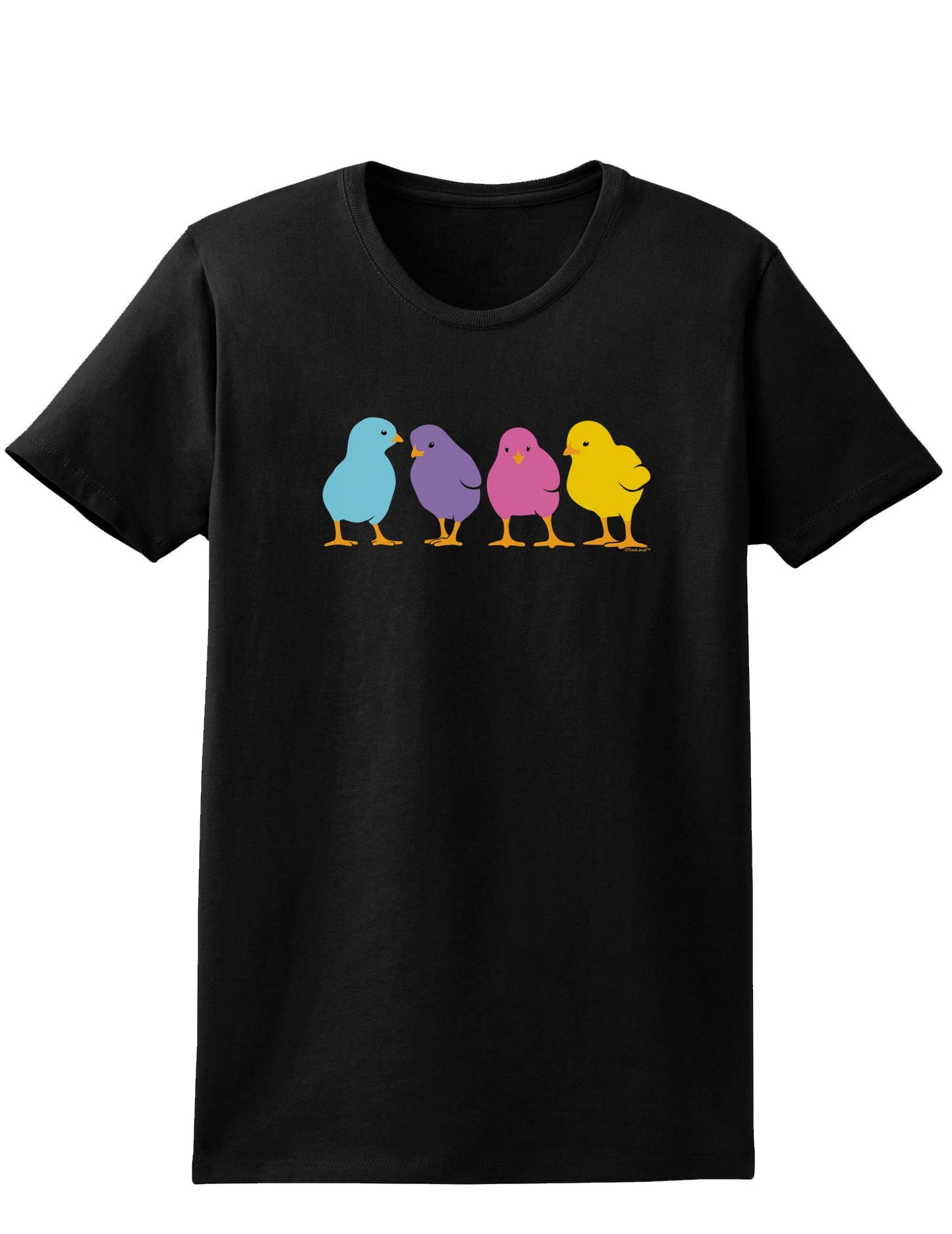 Cute Chicks Womens Dark T-Shirt-TooLoud-Black-X-Small-Davson Sales