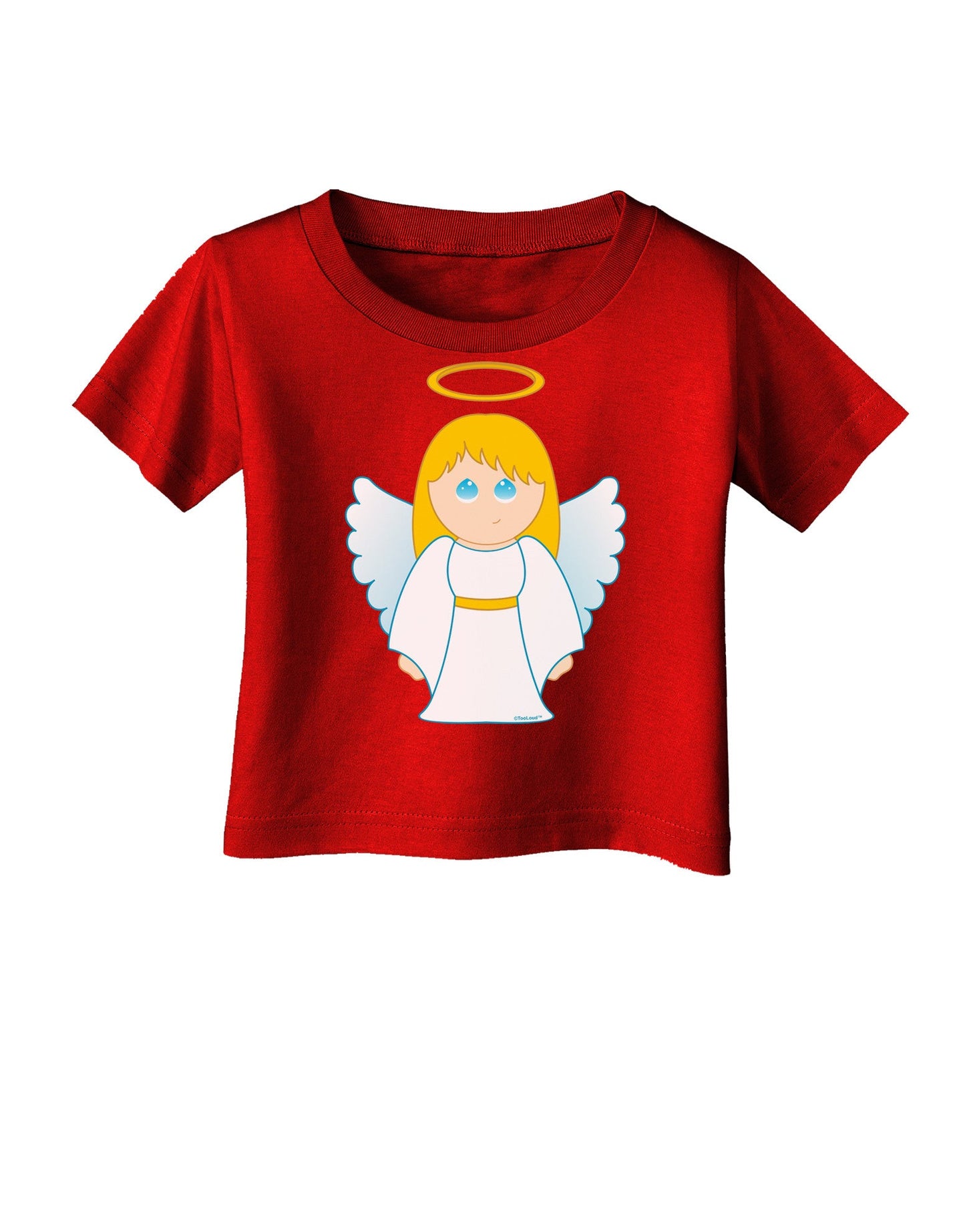 Cute Christmas Angel Girl Infant T-Shirt Dark-Infant T-Shirt-TooLoud-Clover-Green-06-Months-Davson Sales