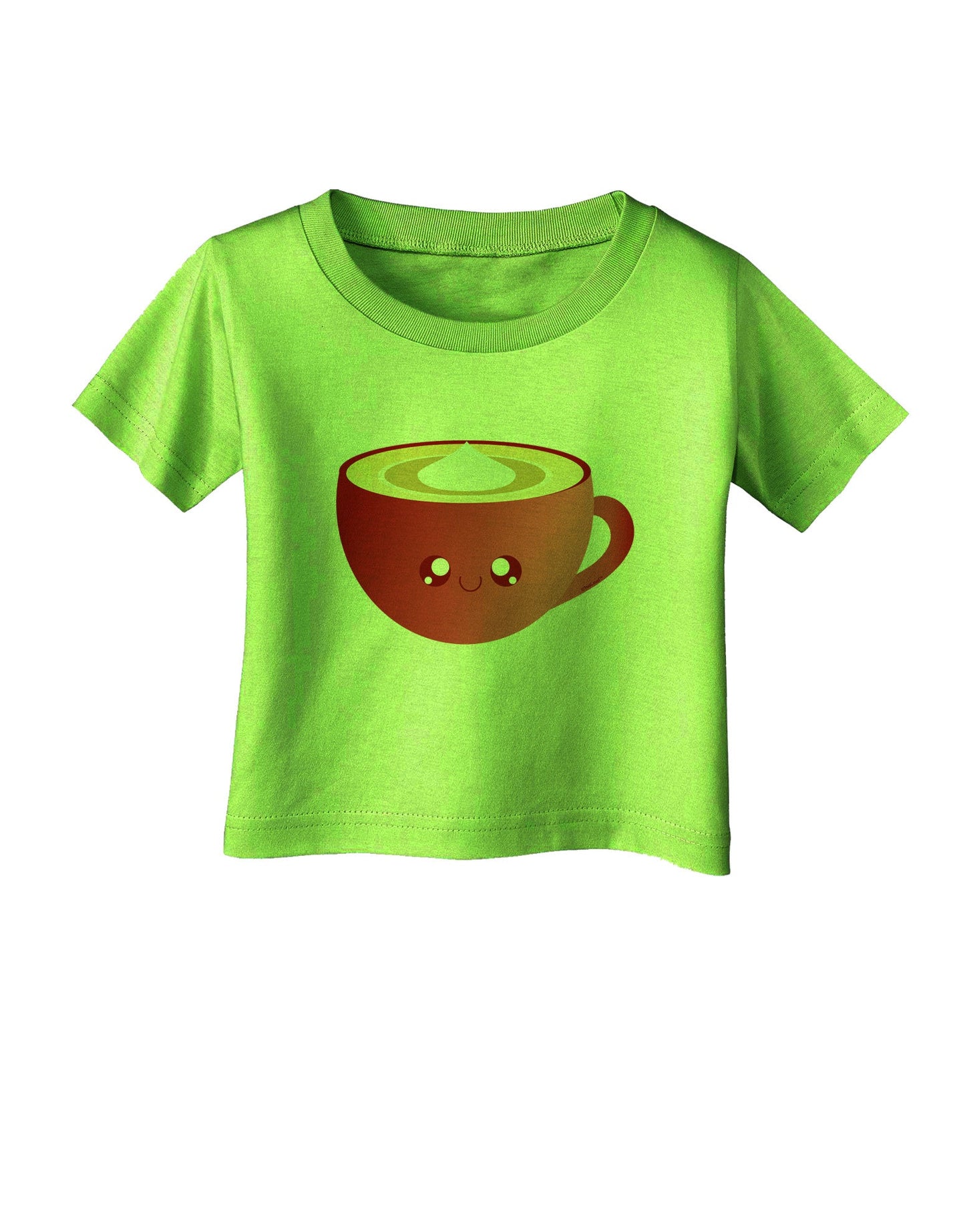 Cute Christmas Drink Eggnog Infant T-Shirt-Infant T-Shirt-TooLoud-Lime-Green-06-Months-Davson Sales