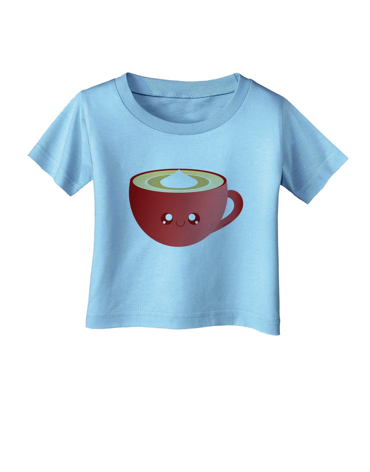 Cute Christmas Drink Eggnog Infant T-Shirt-Infant T-Shirt-TooLoud-Aquatic-Blue-06-Months-Davson Sales