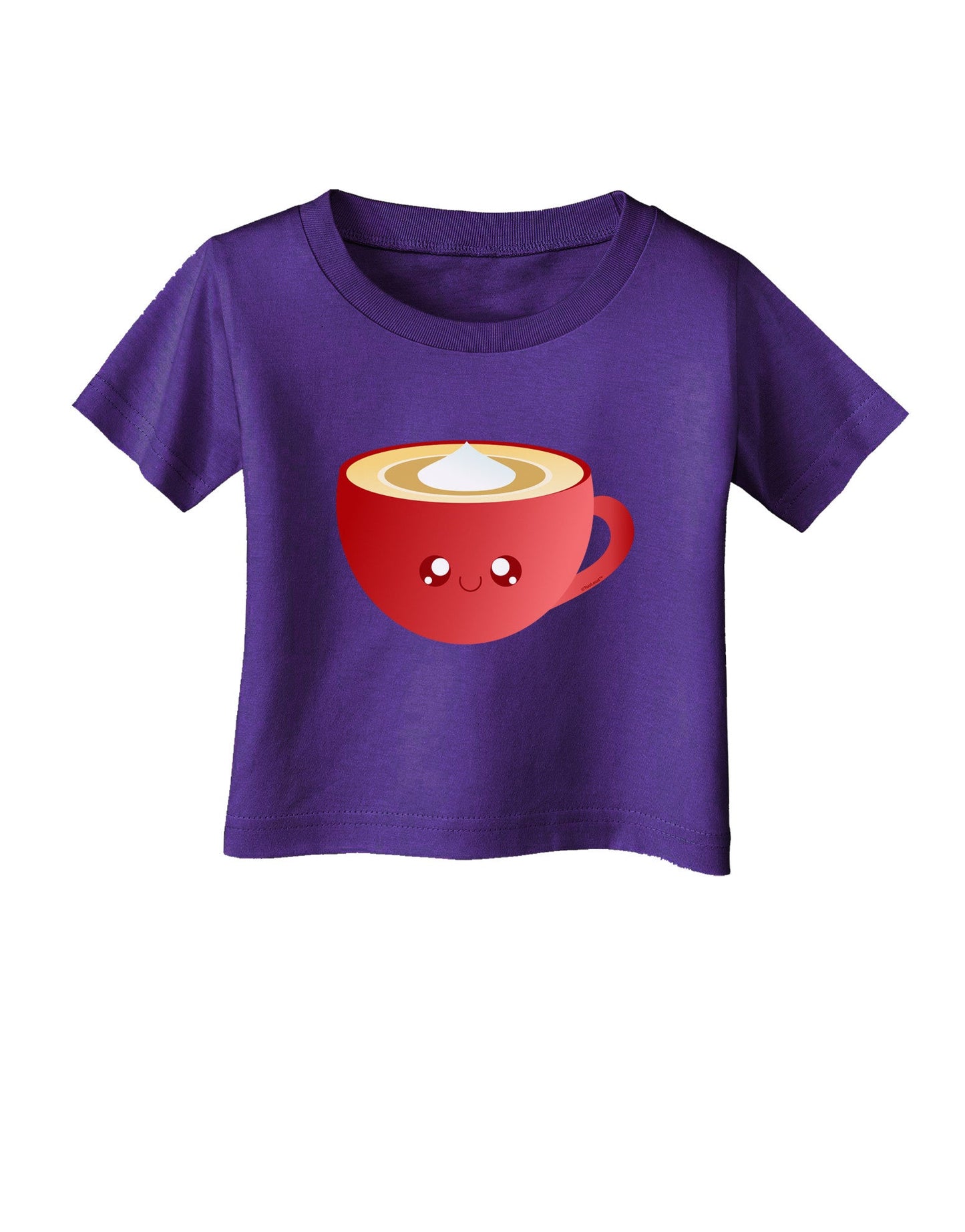 Cute Christmas Drink Eggnog Infant T-Shirt Dark-Infant T-Shirt-TooLoud-Purple-06-Months-Davson Sales