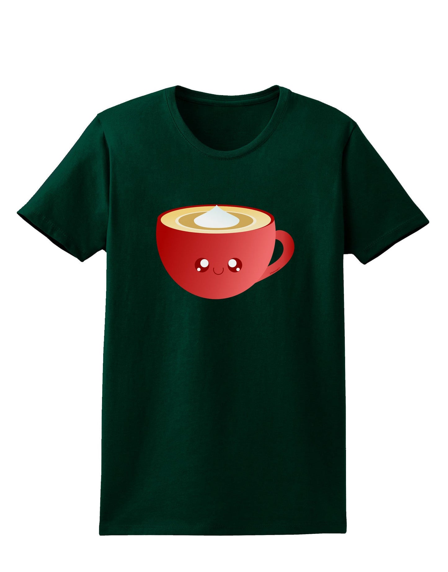 Cute Christmas Drink Eggnog Womens Dark T-Shirt-TooLoud-Forest-Green-Small-Davson Sales