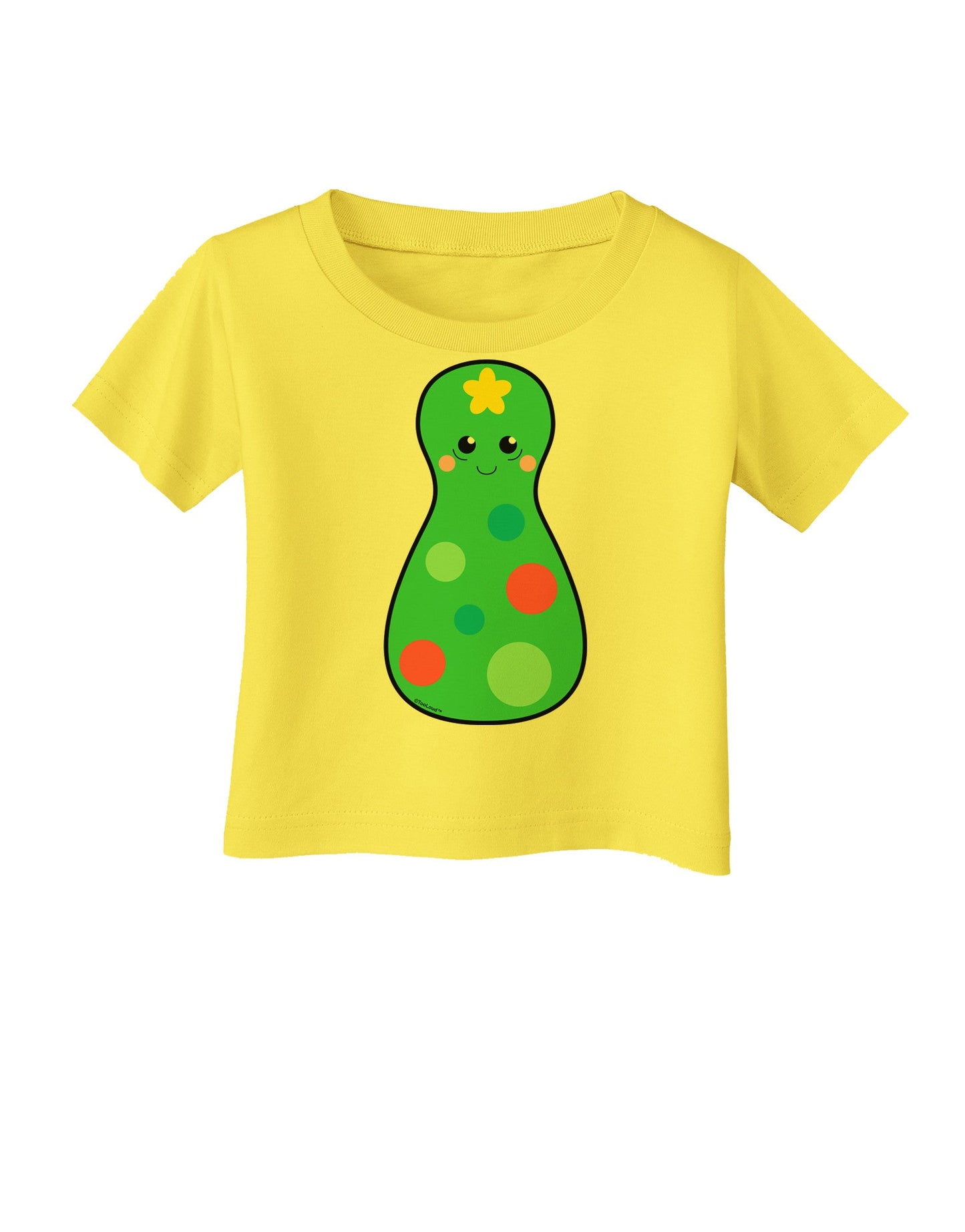 Cute Christmas Tree Matryoshka Nesting Doll Infant T-Shirt-Infant T-Shirt-TooLoud-Yellow-06-Months-Davson Sales
