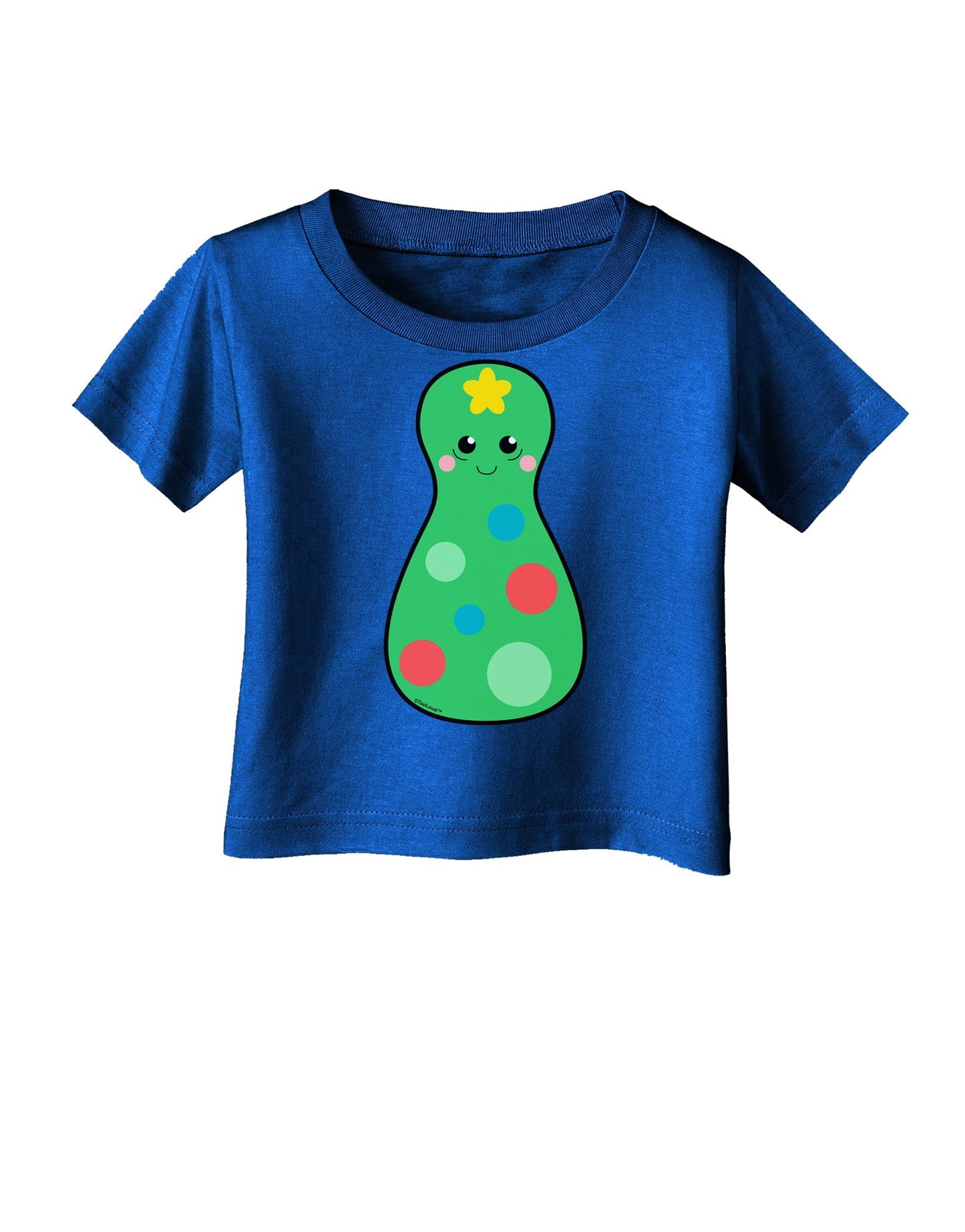 Cute Christmas Tree Matryoshka Nesting Doll Infant T-Shirt Dark-Infant T-Shirt-TooLoud-Red-06-Months-Davson Sales