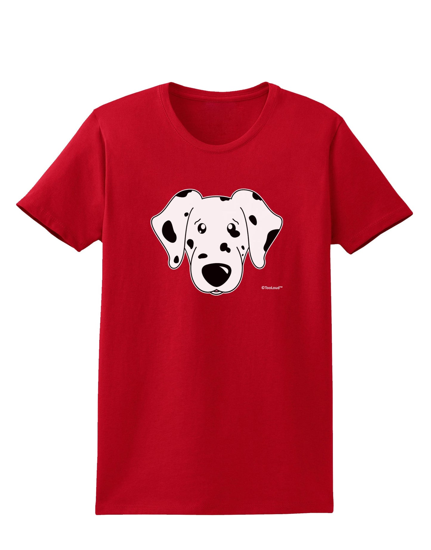 Cute Dalmatian Dog Womens Dark T-Shirt by TooLoud-Womens T-Shirt-TooLoud-Red-X-Small-Davson Sales