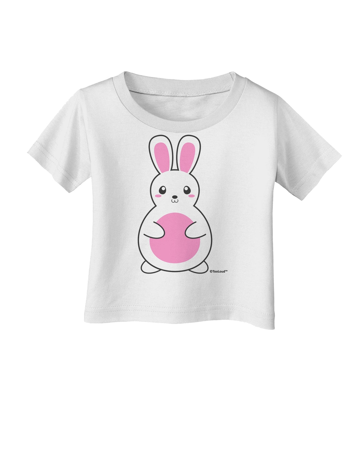 Cute Easter Bunny - Pink Infant T-Shirt by TooLoud-Infant T-Shirt-TooLoud-White-06-Months-Davson Sales