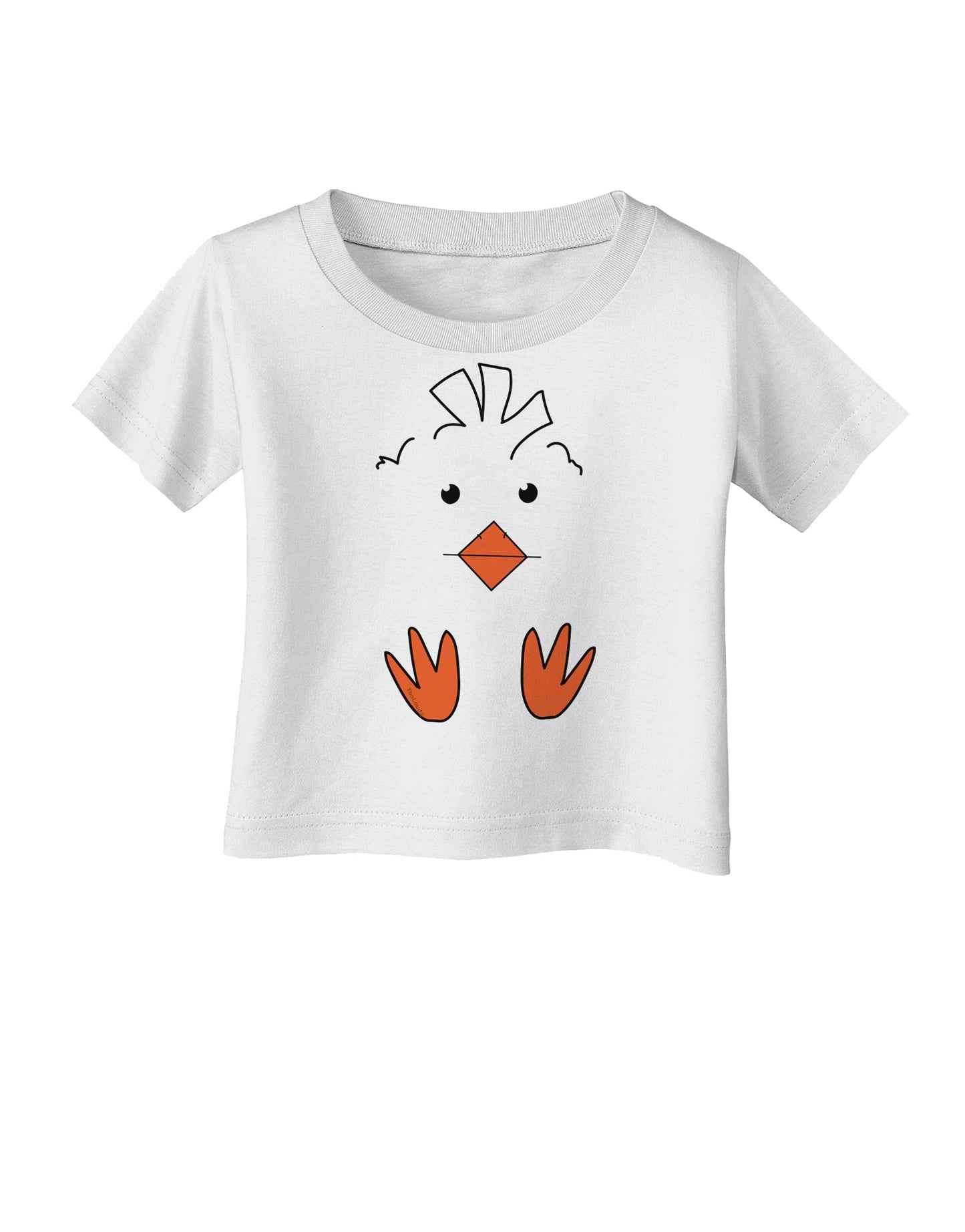 Cute Easter Chick Face Infant T-Shirt-Infant T-Shirt-TooLoud-White-06-Months-Davson Sales