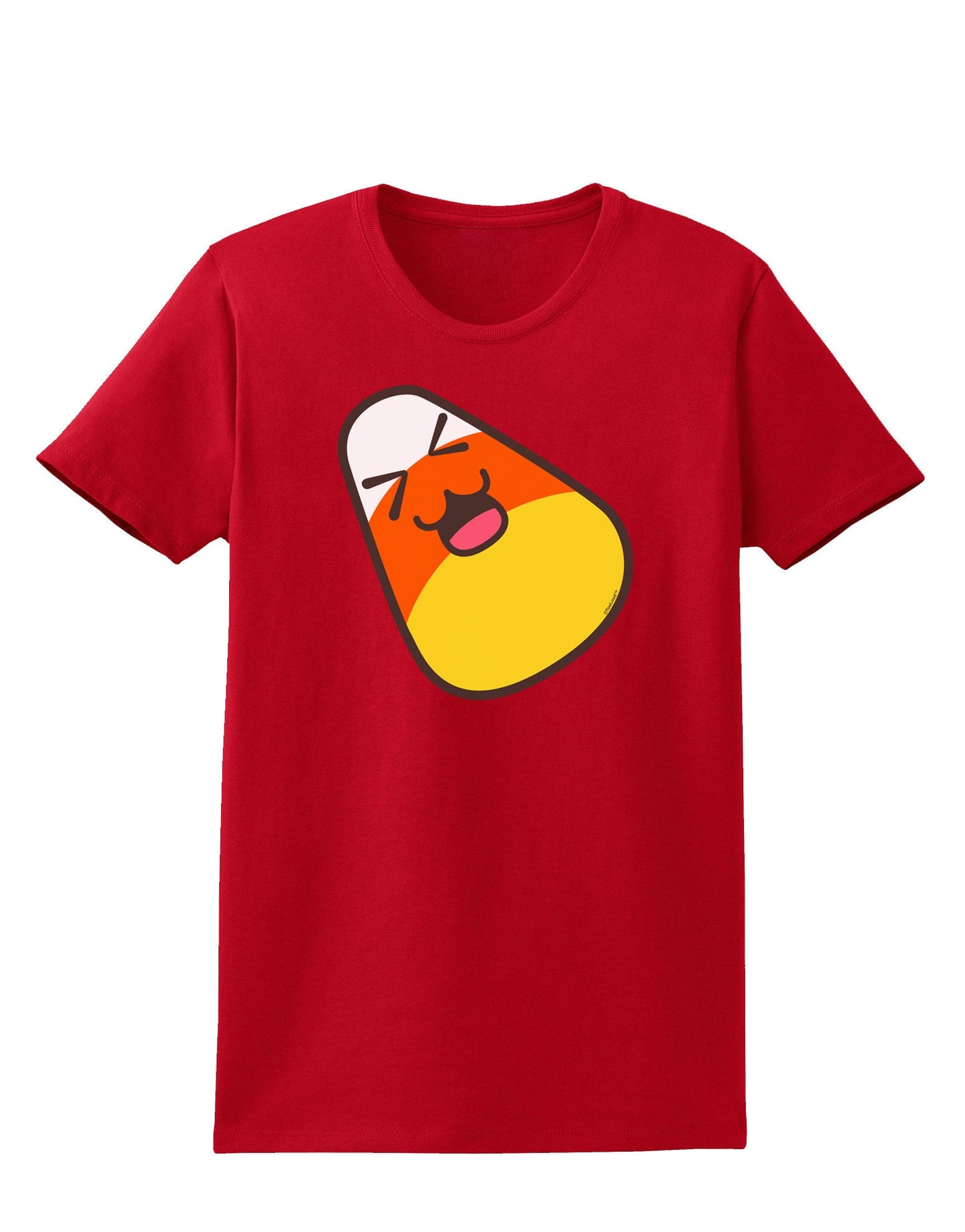 Cute Father Candy Corn Family Halloween Womens Dark T-Shirt-TooLoud-Red-X-Small-Davson Sales