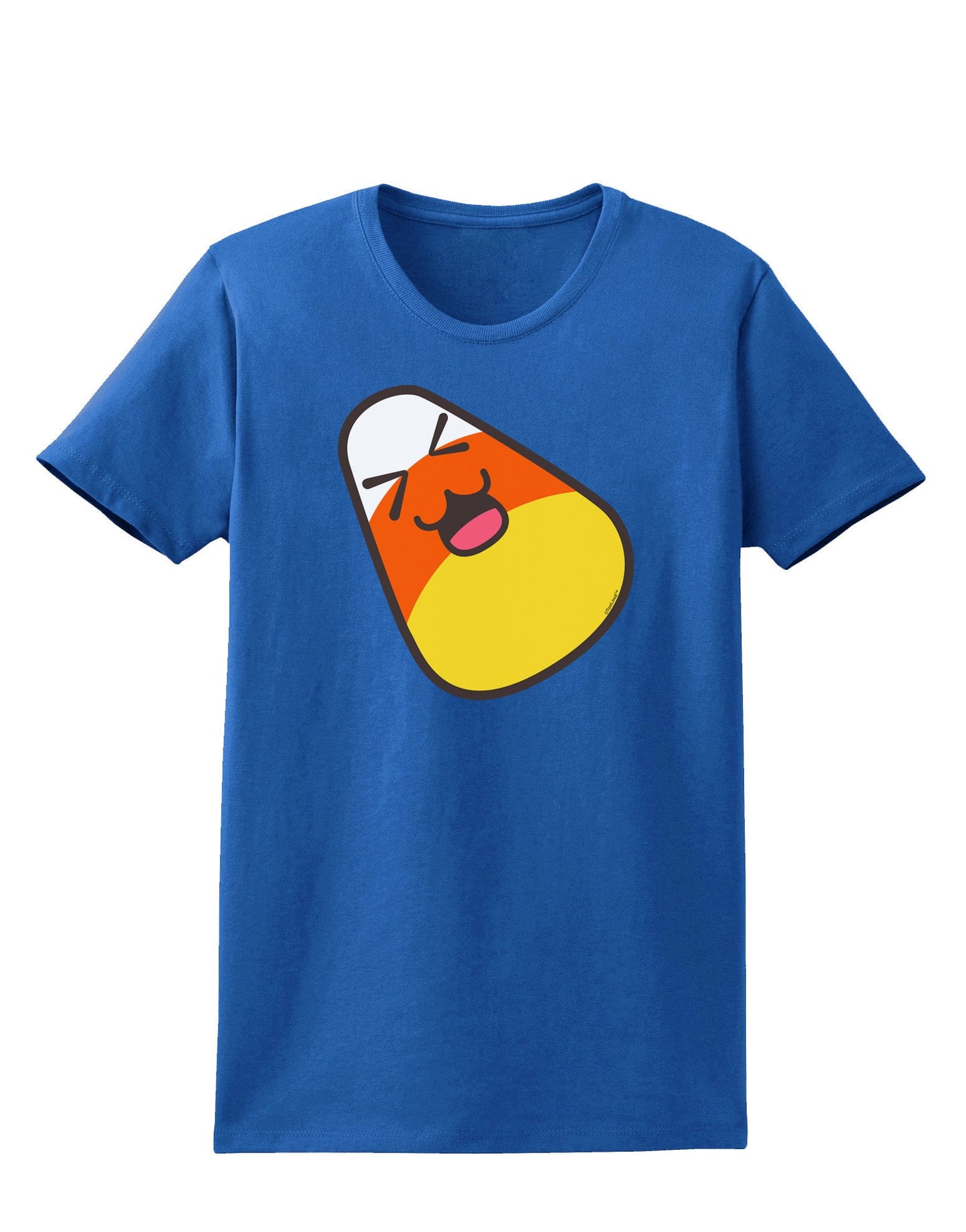 Cute Father Candy Corn Family Halloween Womens Dark T-Shirt-TooLoud-Royal-Blue-X-Small-Davson Sales
