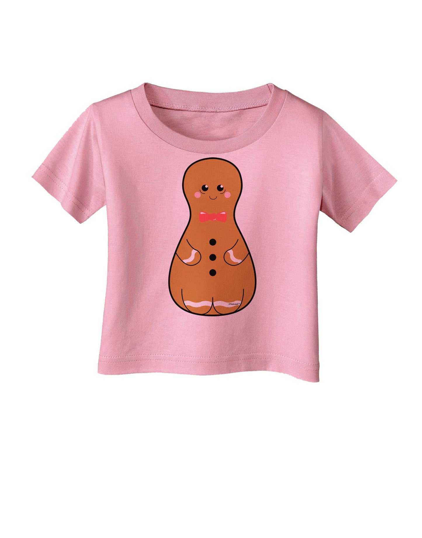 Cute Gingerbread Matryoshka Nesting Doll - Christmas Infant T-Shirt-Infant T-Shirt-TooLoud-Candy-Pink-06-Months-Davson Sales