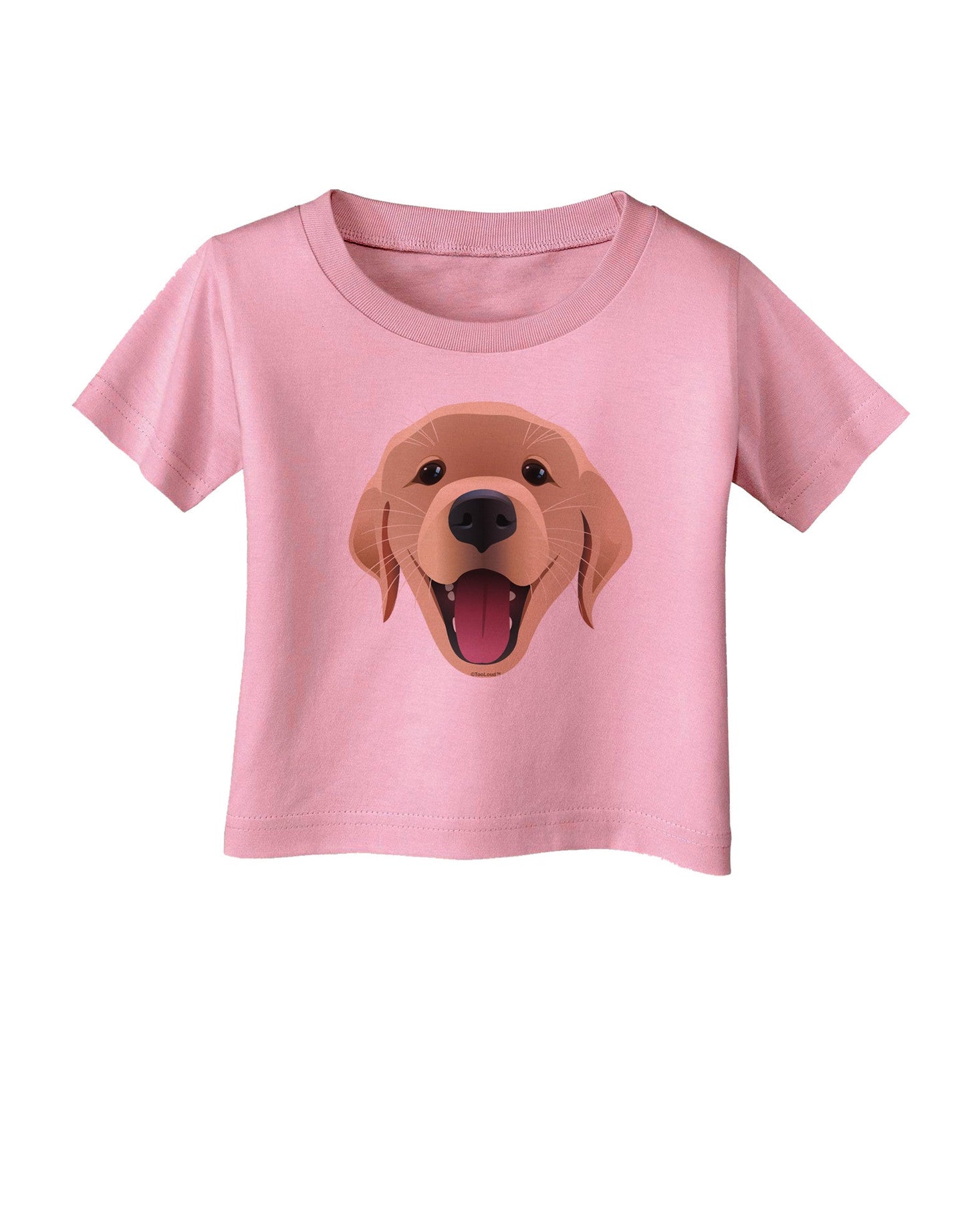 Cute Golden Retriever Puppy Face Infant T-Shirt-Infant T-Shirt-TooLoud-Candy-Pink-06-Months-Davson Sales