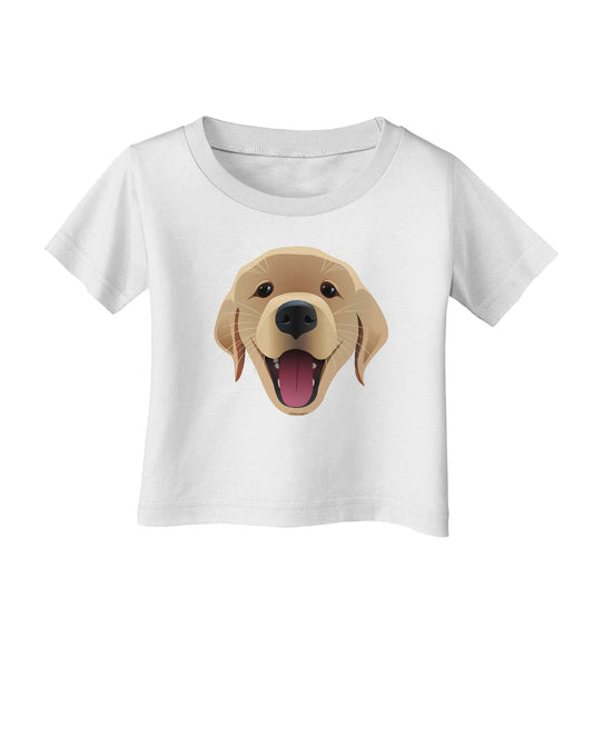Cute Golden Retriever Puppy Face Infant T-Shirt-Infant T-Shirt-TooLoud-White-06-Months-Davson Sales