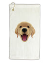 Cute Golden Retriever Puppy Face Micro Terry Gromet Golf Towel 16 x 25 inch-Golf Towel-TooLoud-White-Davson Sales