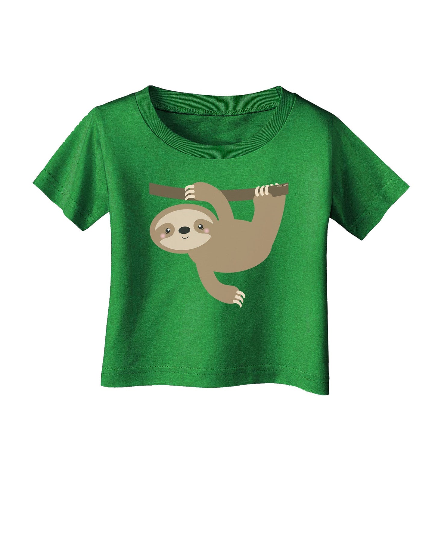 Cute Hanging Sloth Infant T-Shirt Dark-Infant T-Shirt-TooLoud-Royal-Blue-06-Months-Davson Sales