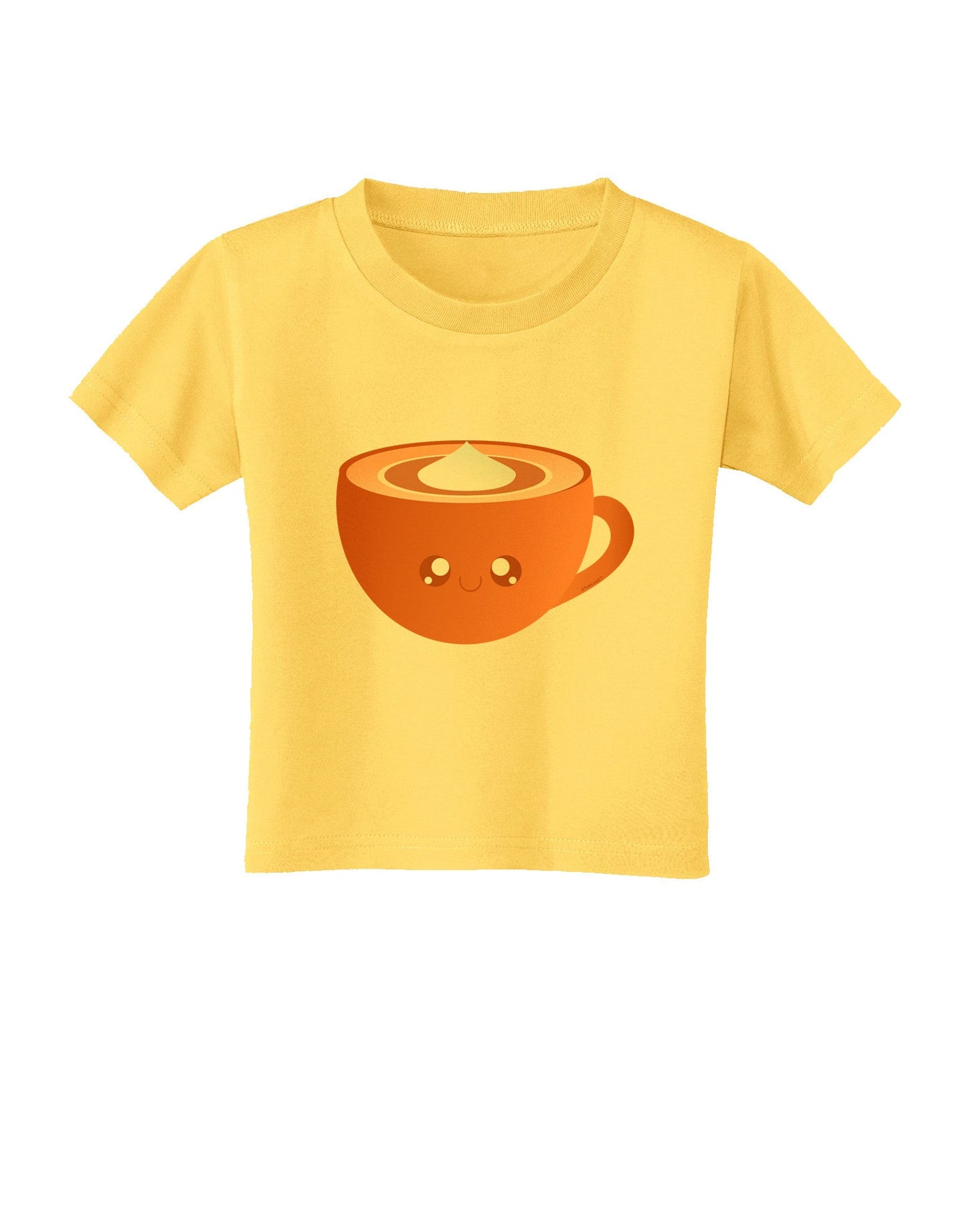Cute Holiday Drink Pumpkin Spice Latte Toddler T-Shirt-Toddler T-Shirt-TooLoud-Yellow-2T-Davson Sales