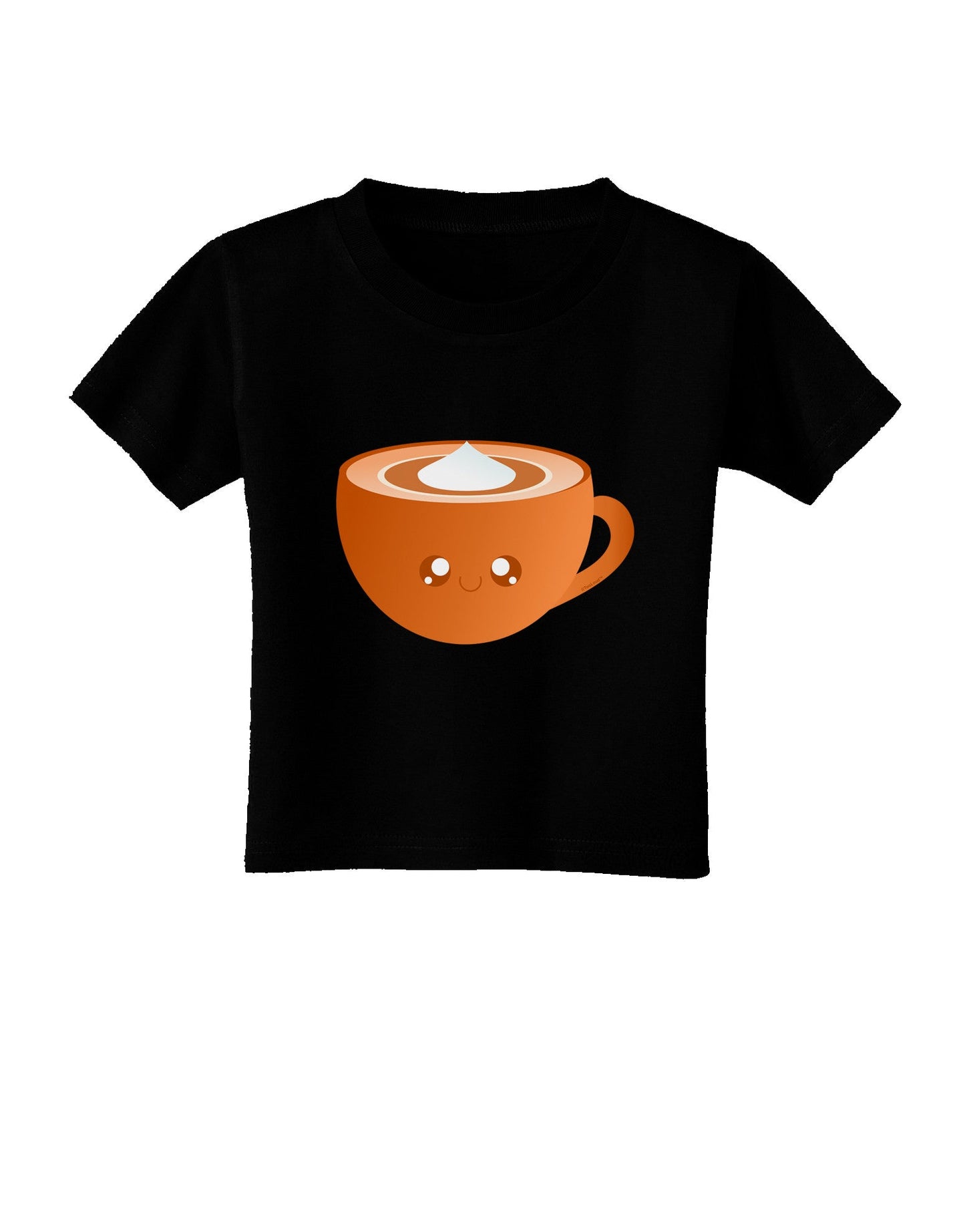 Cute Holiday Drink Pumpkin Spice Latte Toddler T-Shirt Dark-Toddler T-Shirt-TooLoud-Black-2T-Davson Sales