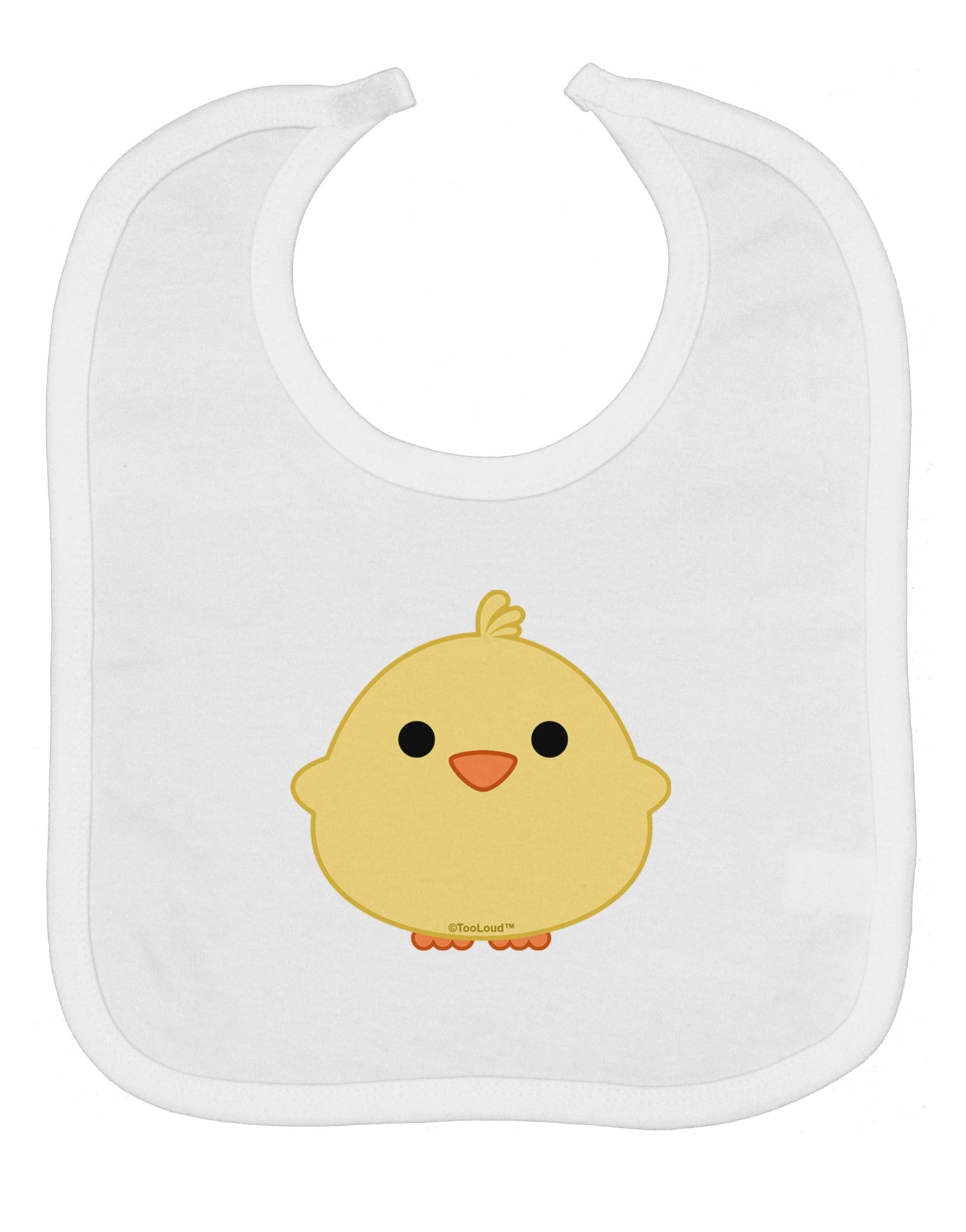 Cute Little Chick - Yellow Baby Bib by TooLoud