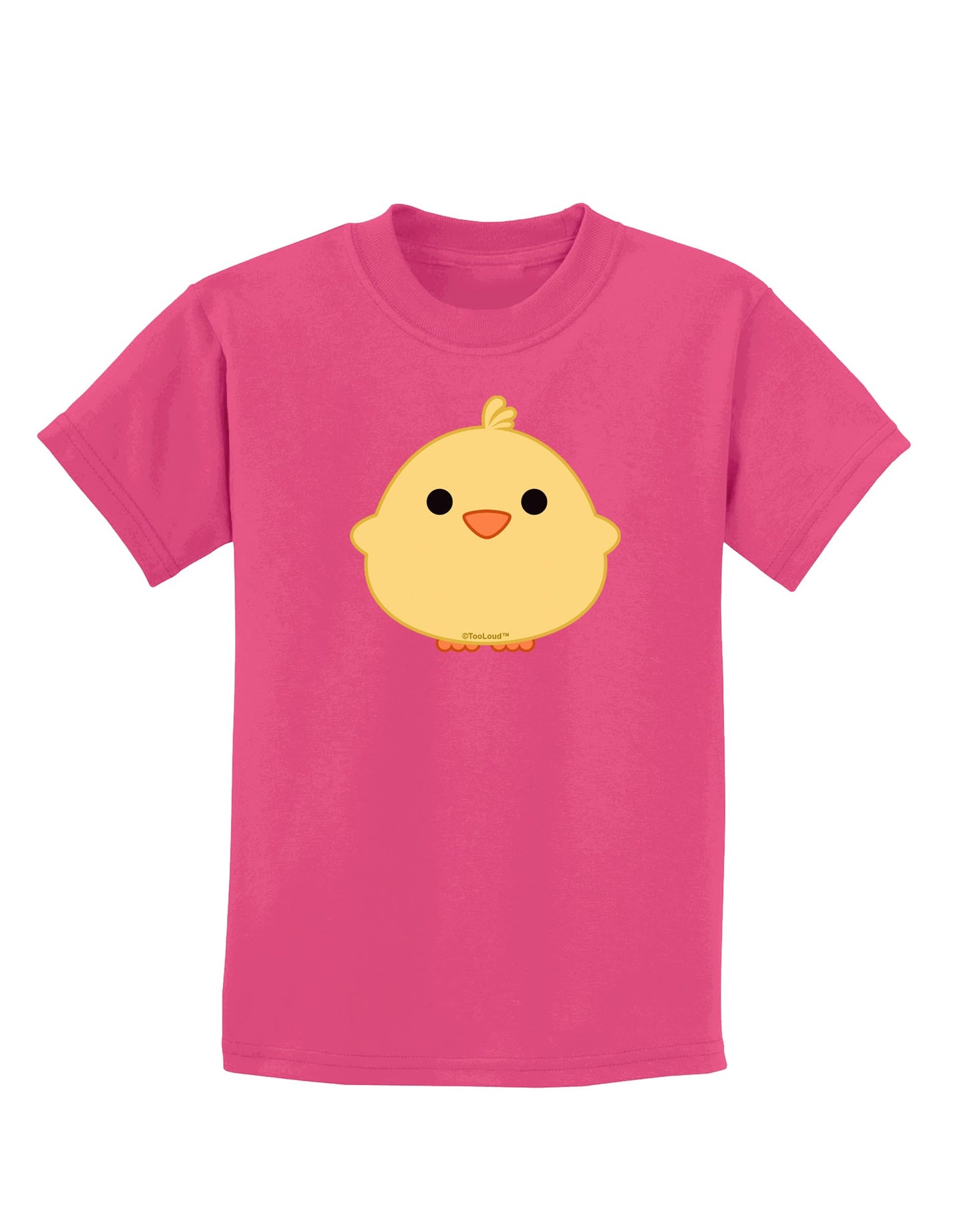 Cute Little Chick - Yellow Childrens Dark T-Shirt by TooLoud-Childrens T-Shirt-TooLoud-Sangria-X-Small-Davson Sales