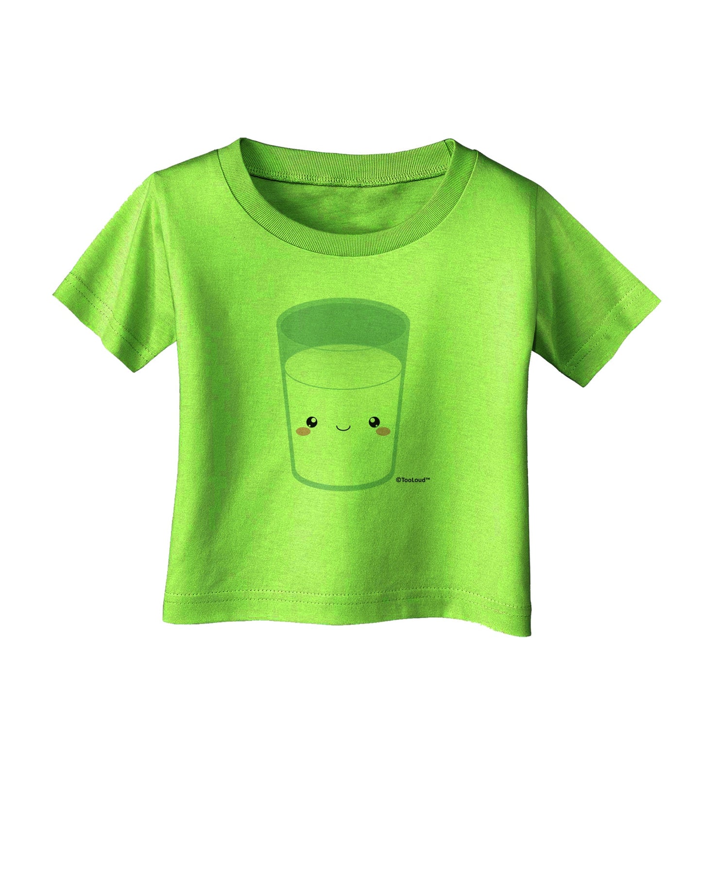 Cute Matching Milk and Cookie Design - Milk Infant T-Shirt by TooLoud-Infant T-Shirt-TooLoud-Lime-Green-06-Months-Davson Sales