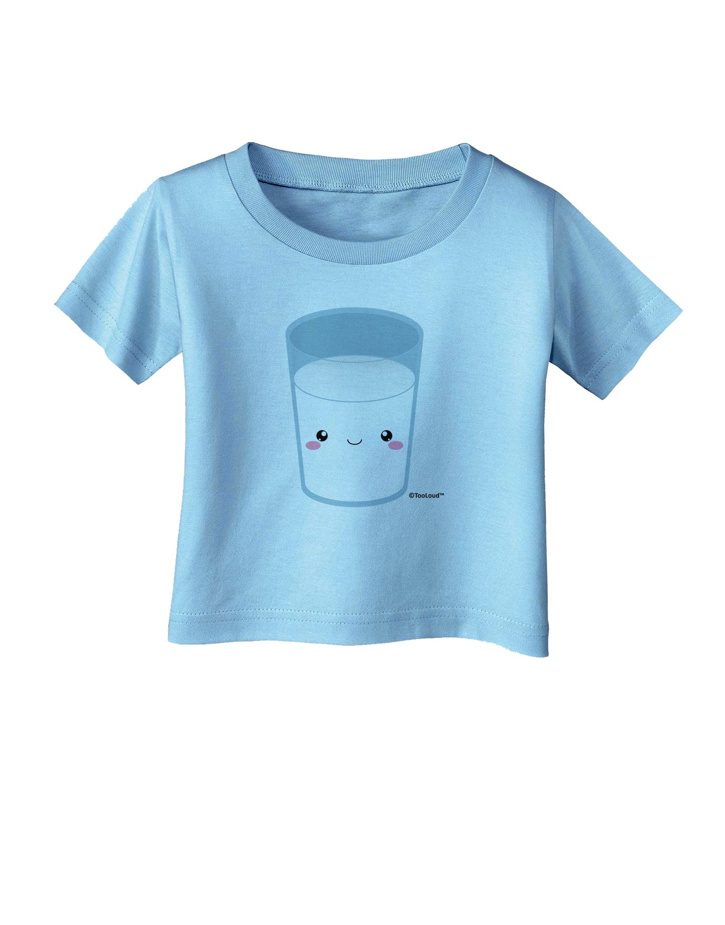 Cute Matching Milk and Cookie Design - Milk Infant T-Shirt by TooLoud-Infant T-Shirt-TooLoud-Aquatic-Blue-06-Months-Davson Sales