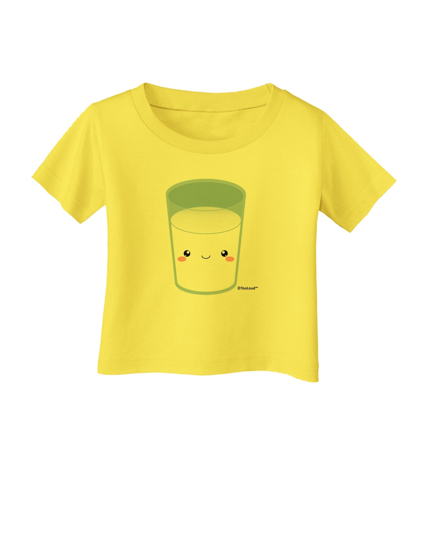 Cute Matching Milk and Cookie Design - Milk Infant T-Shirt by TooLoud-Infant T-Shirt-TooLoud-Yellow-06-Months-Davson Sales