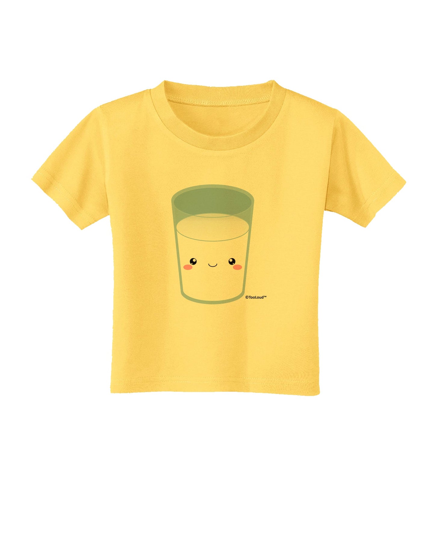 Cute Matching Milk and Cookie Design - Milk Toddler T-Shirt by TooLoud-Toddler T-Shirt-TooLoud-Yellow-2T-Davson Sales