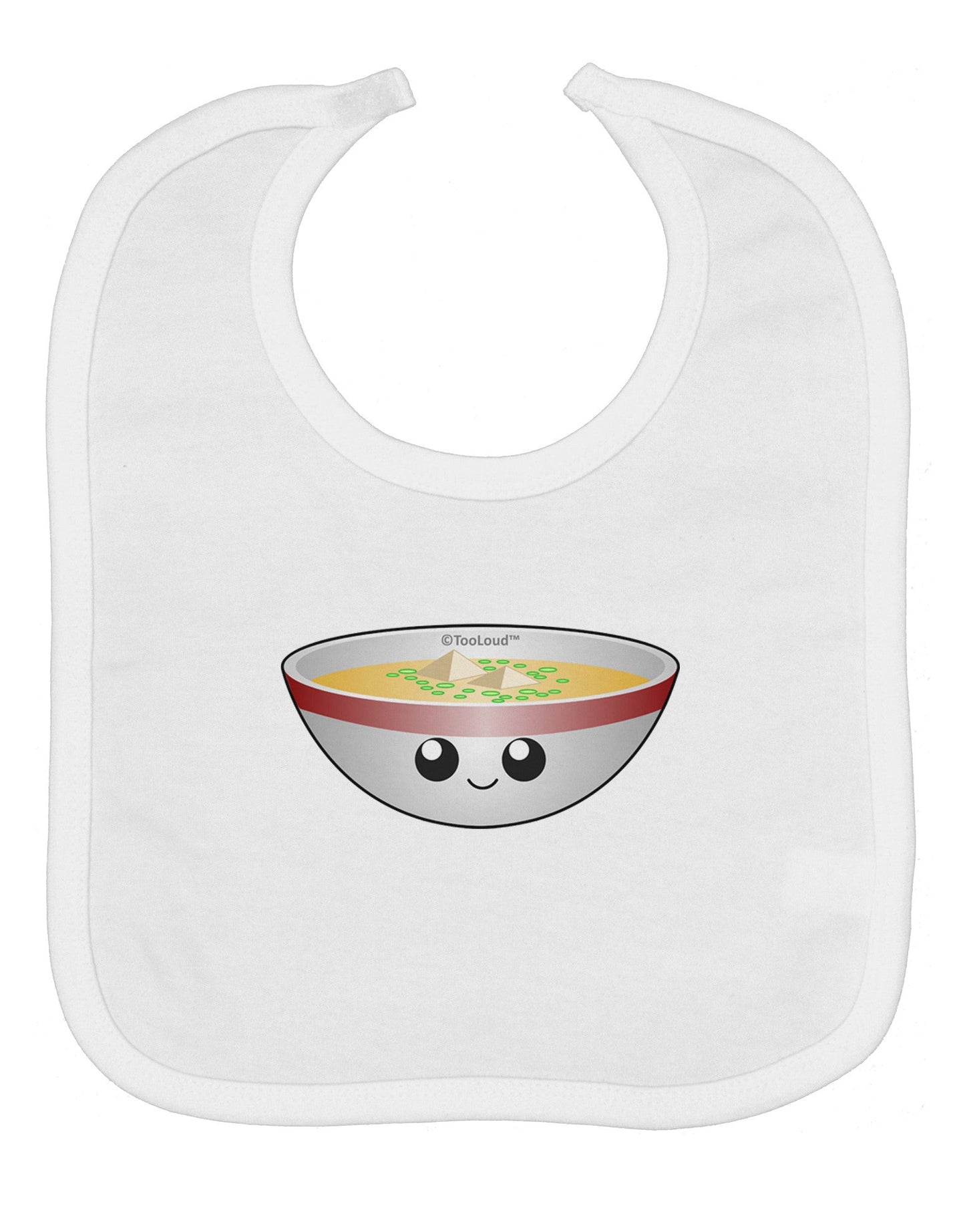 Cute Miso Soup Bowl Baby Bib by TooLoud