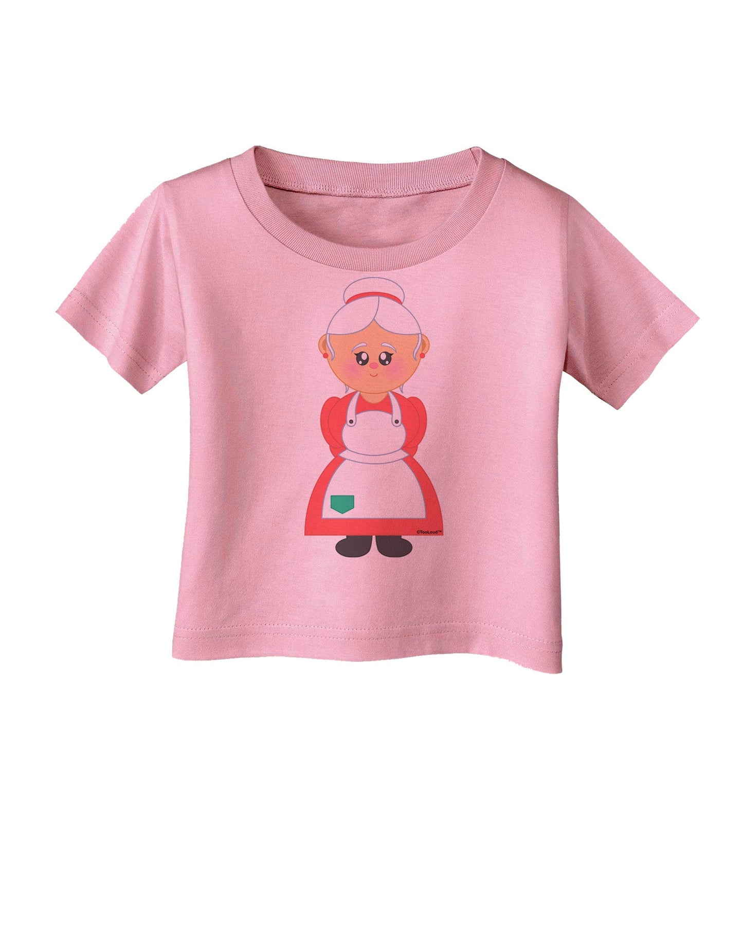 Cute Mrs Santa Claus Christmas Infant T-Shirt-Infant T-Shirt-TooLoud-Candy-Pink-06-Months-Davson Sales