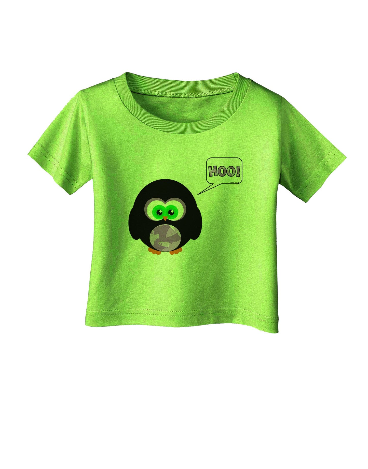 Cute Owl Halloween Hoo Infant T-Shirt-Infant T-Shirt-TooLoud-Lime-Green-06-Months-Davson Sales