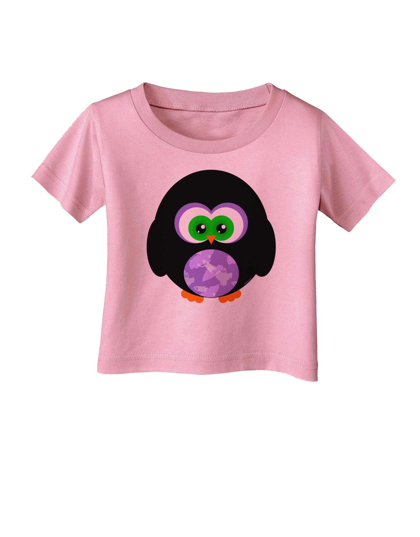 Cute Owl Halloween Infant T-Shirt-Infant T-Shirt-TooLoud-Candy-Pink-06-Months-Davson Sales
