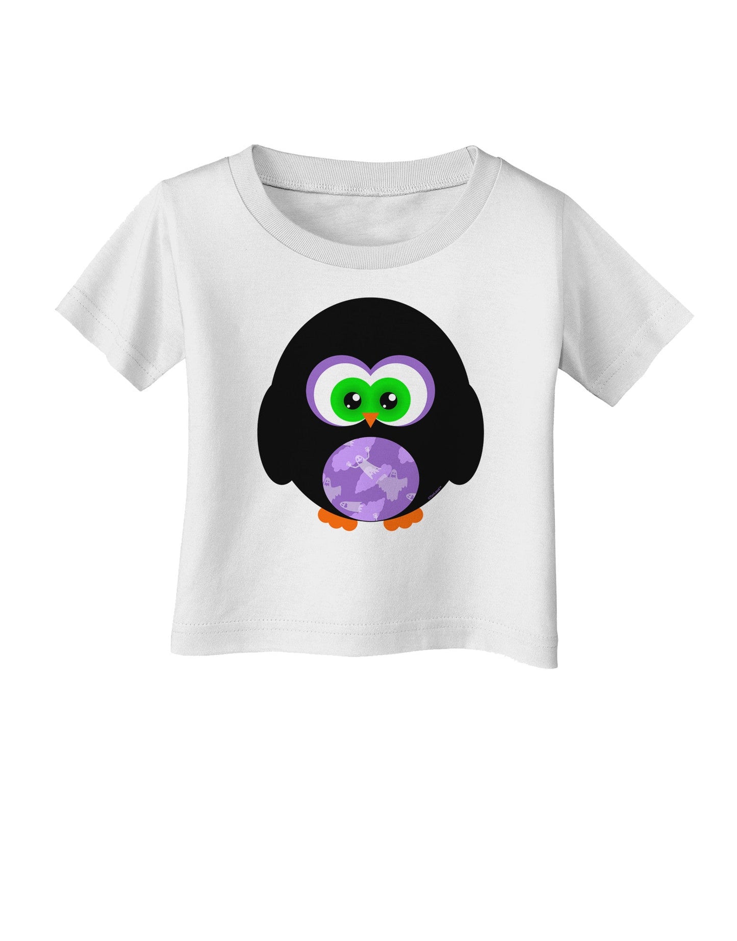 Cute Owl Halloween Infant T-Shirt-Infant T-Shirt-TooLoud-White-06-Months-Davson Sales