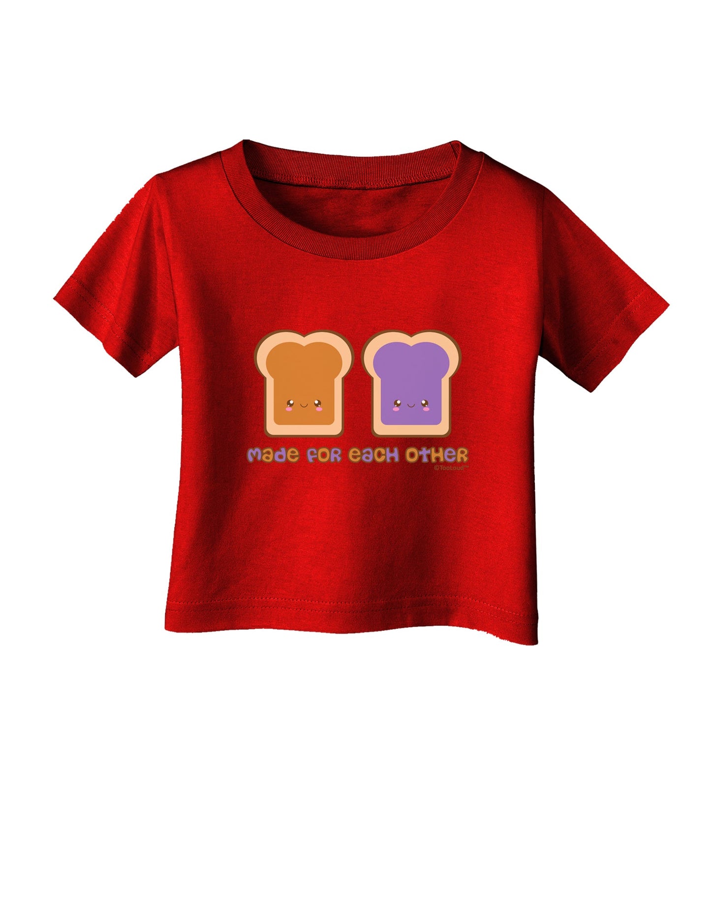 Cute PB and J Design - Made for Each Other Infant T-Shirt Dark by TooLoud-Infant T-Shirt-TooLoud-Clover-Green-06-Months-Davson Sales