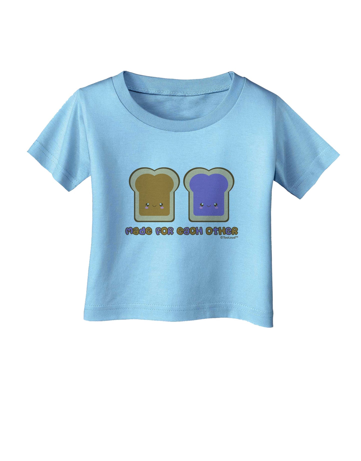 Cute PB and J Design - Made for Each Other Infant T-Shirt by TooLoud-Infant T-Shirt-TooLoud-Aquatic-Blue-06-Months-Davson Sales