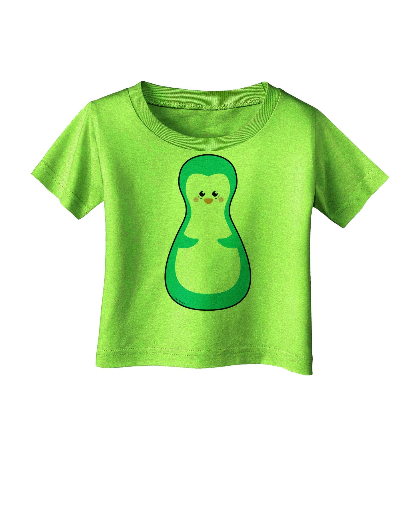 Cute Penguin Matryoshka Nesting Doll - Christmas Infant T-Shirt-Infant T-Shirt-TooLoud-Lime-Green-06-Months-Davson Sales