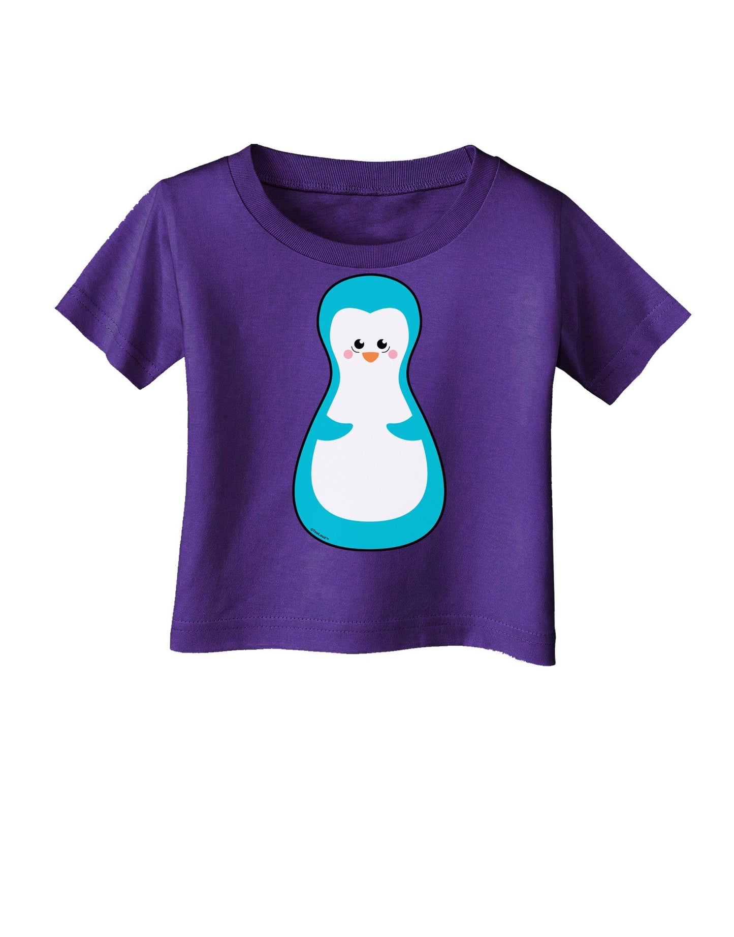 Cute Penguin Matryoshka Nesting Doll - Christmas Infant T-Shirt Dark-Infant T-Shirt-TooLoud-Purple-06-Months-Davson Sales
