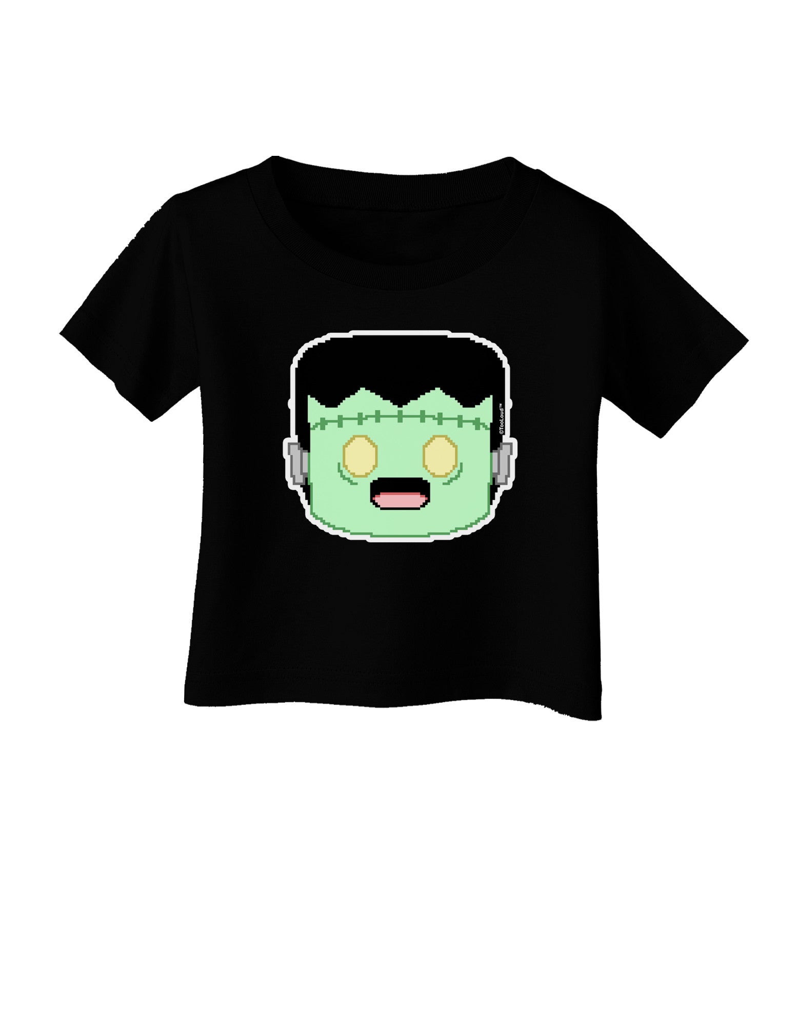 Cute Pixel Monster Infant T-Shirt Dark-Infant T-Shirt-TooLoud-Black-06-Months-Davson Sales