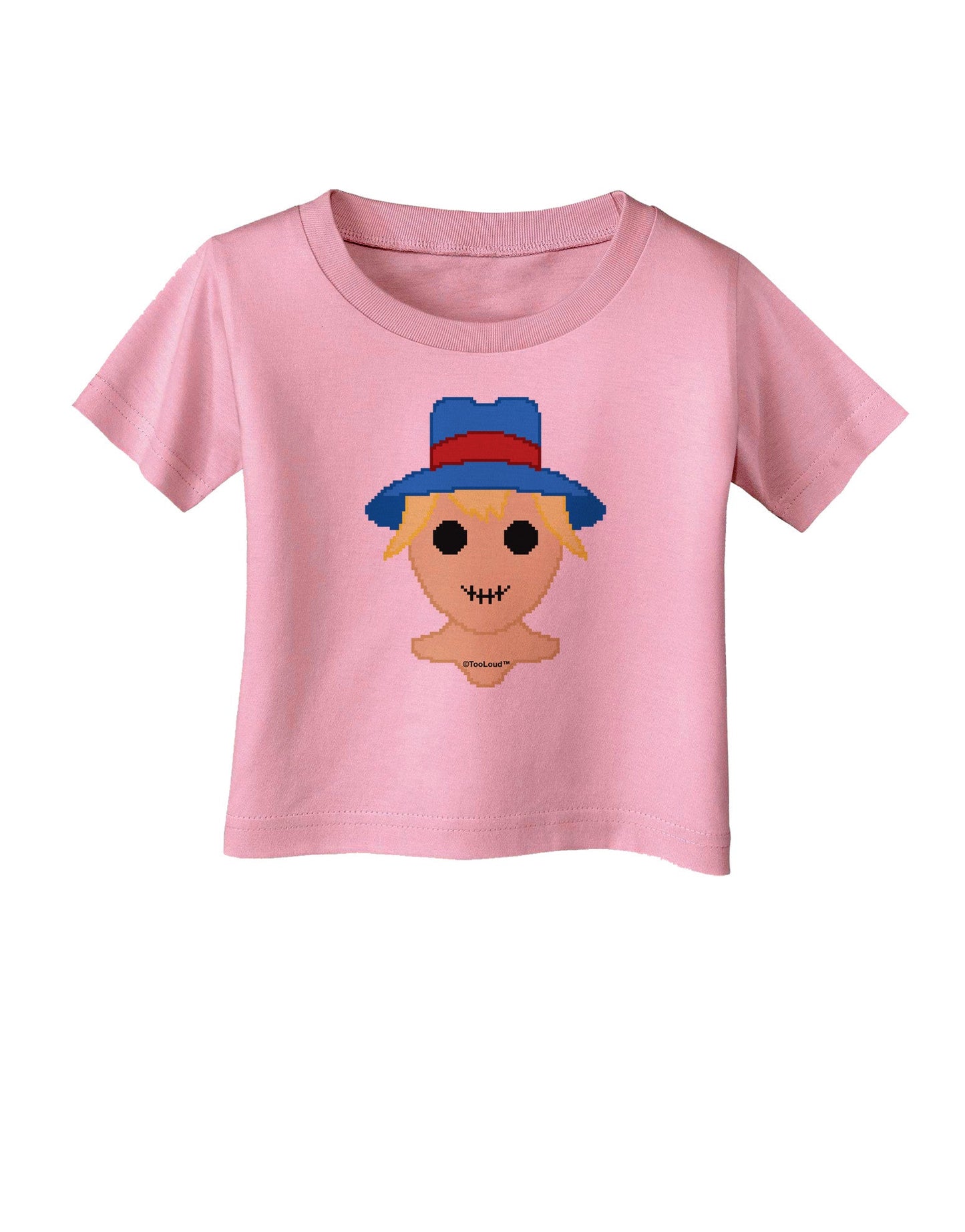 Cute Pixel Scarecrow Infant T-Shirt-Infant T-Shirt-TooLoud-Candy-Pink-06-Months-Davson Sales