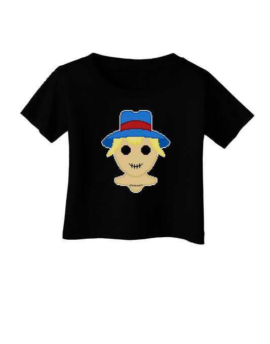 Cute Pixel Scarecrow Infant T-Shirt Dark-Infant T-Shirt-TooLoud-Black-06-Months-Davson Sales